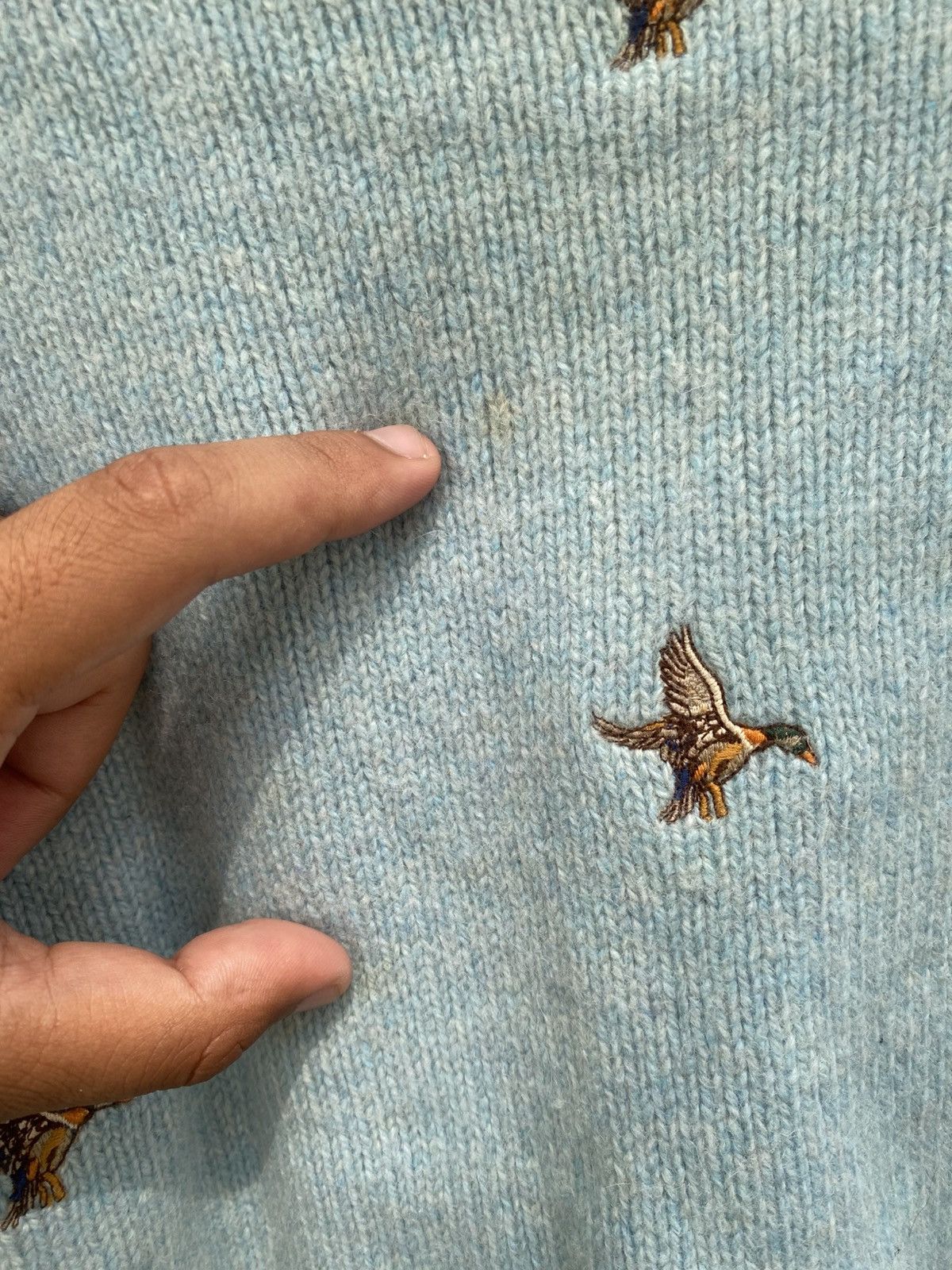 Polo Ralph Lauren Polo Ralph Lauren Embroidered Duck Hunting Wool Sweaters Size L / US 10 / IT 46 - 7 Thumbnail