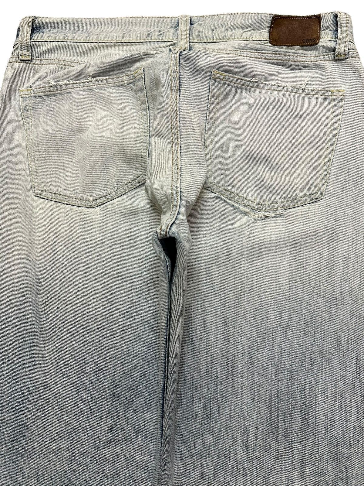 Uniqlo Vintage Japanese Uniqlo Light Blue Wash Faded Distress Baggy Size US 35 - 5 Thumbnail