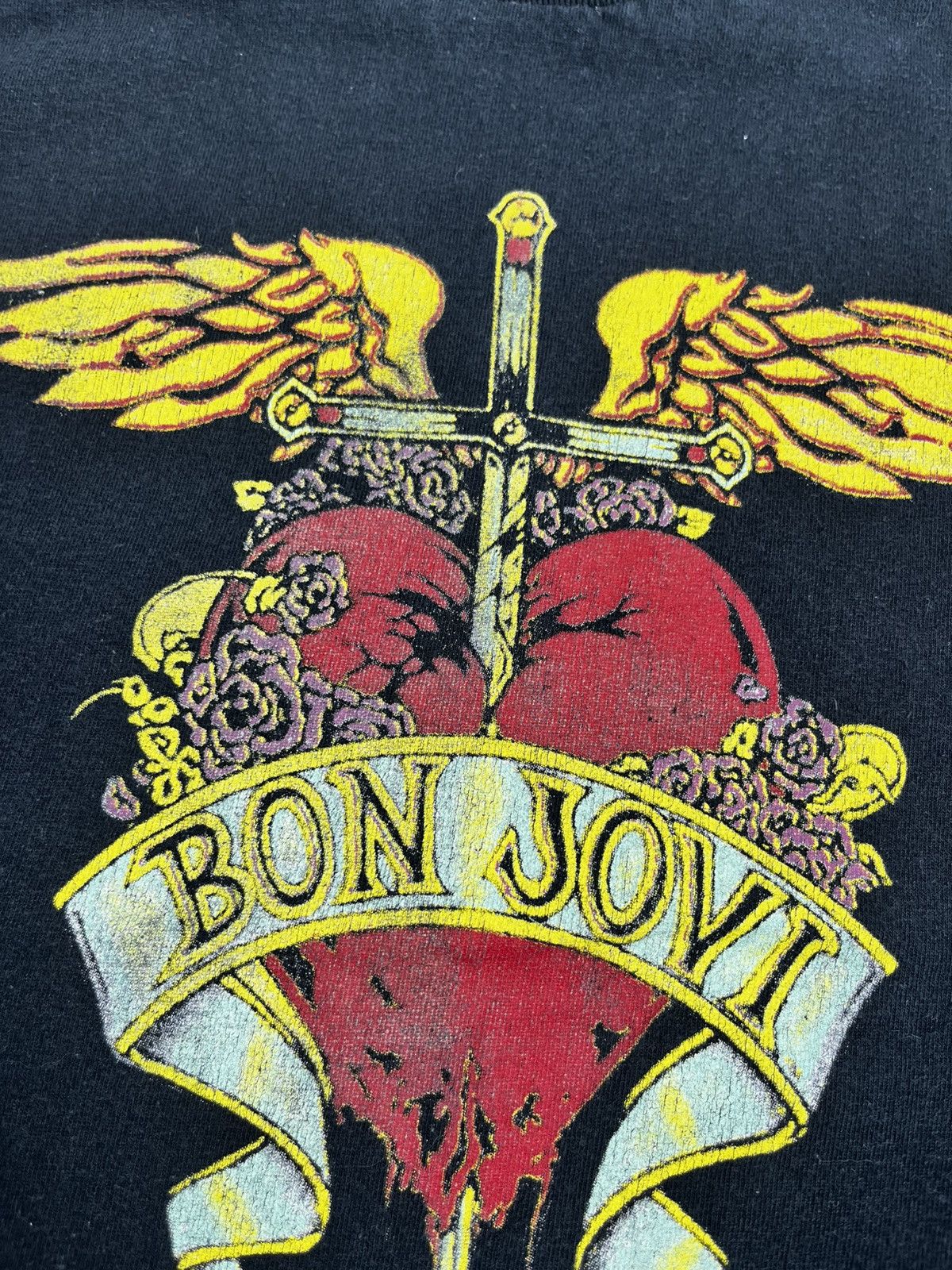 Band Tees Bon Jovi T-Shirt Black vintage 2008 size XL Size US M / EU 48-50 / 2 - 4 Thumbnail