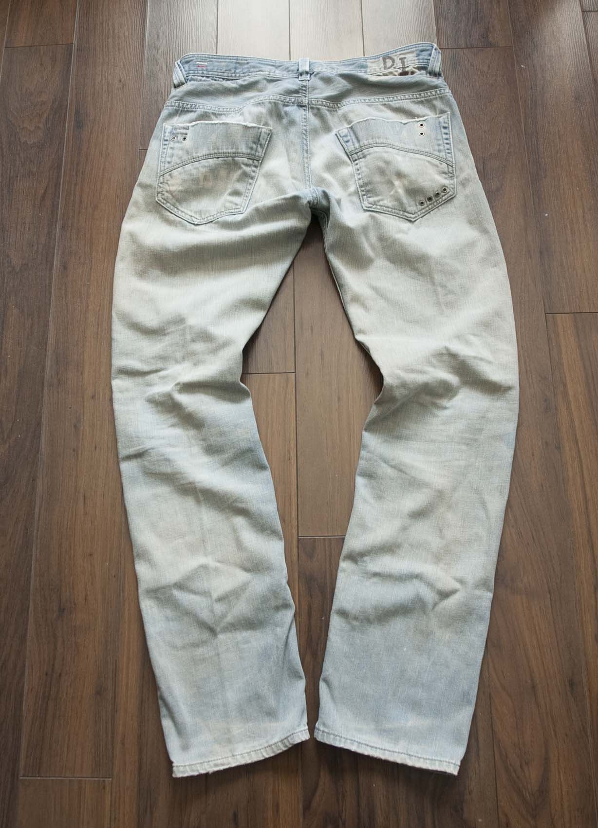 Diesel Diesel Slammer Jeans Distressed Size 32x30.5 Stains Bleached Size US 32 / EU 48 - 4 Thumbnail