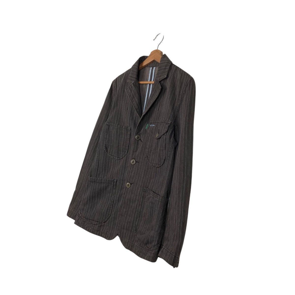 Japanese Brand × Vintage 📌Vintage Hickory Chore Jacket Paul Smith Jeand Issey Miyake Size US M / EU 48-50 / 2 - 3 Thumbnail