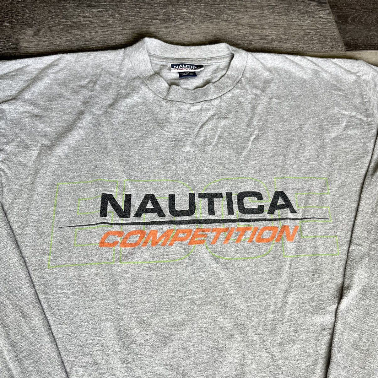 Nautica Vintage 1990s Nautica Competition Edge Longsleeve Tee Shirt Size US XXL / EU 58 / 5 - 2 Thumbnail