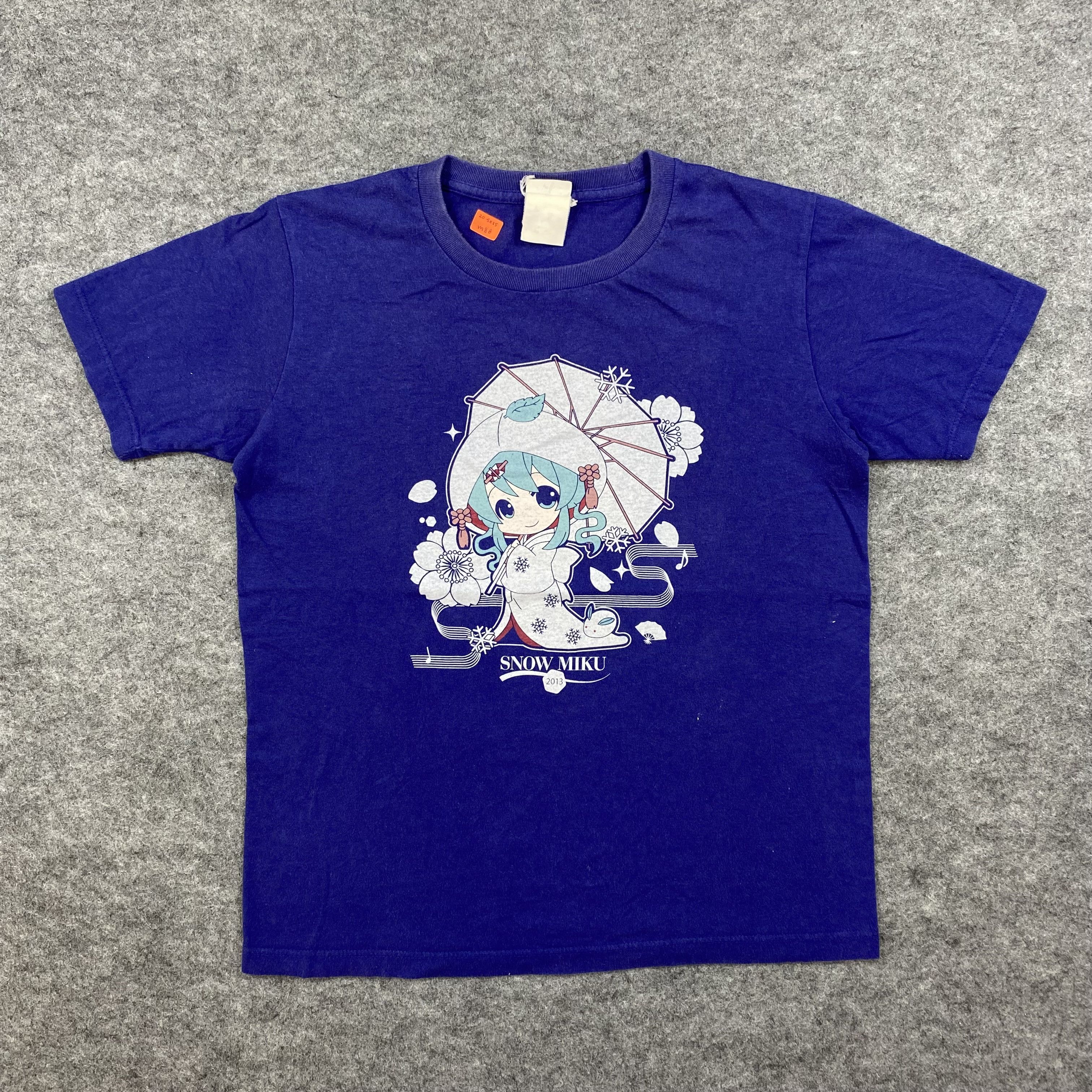 Anime Vintage Snow Miku Anime Japan Vocaloid Graphic T-Shirt -M088 Size US M / EU 48-50 / 2 - 1 Thumbnail