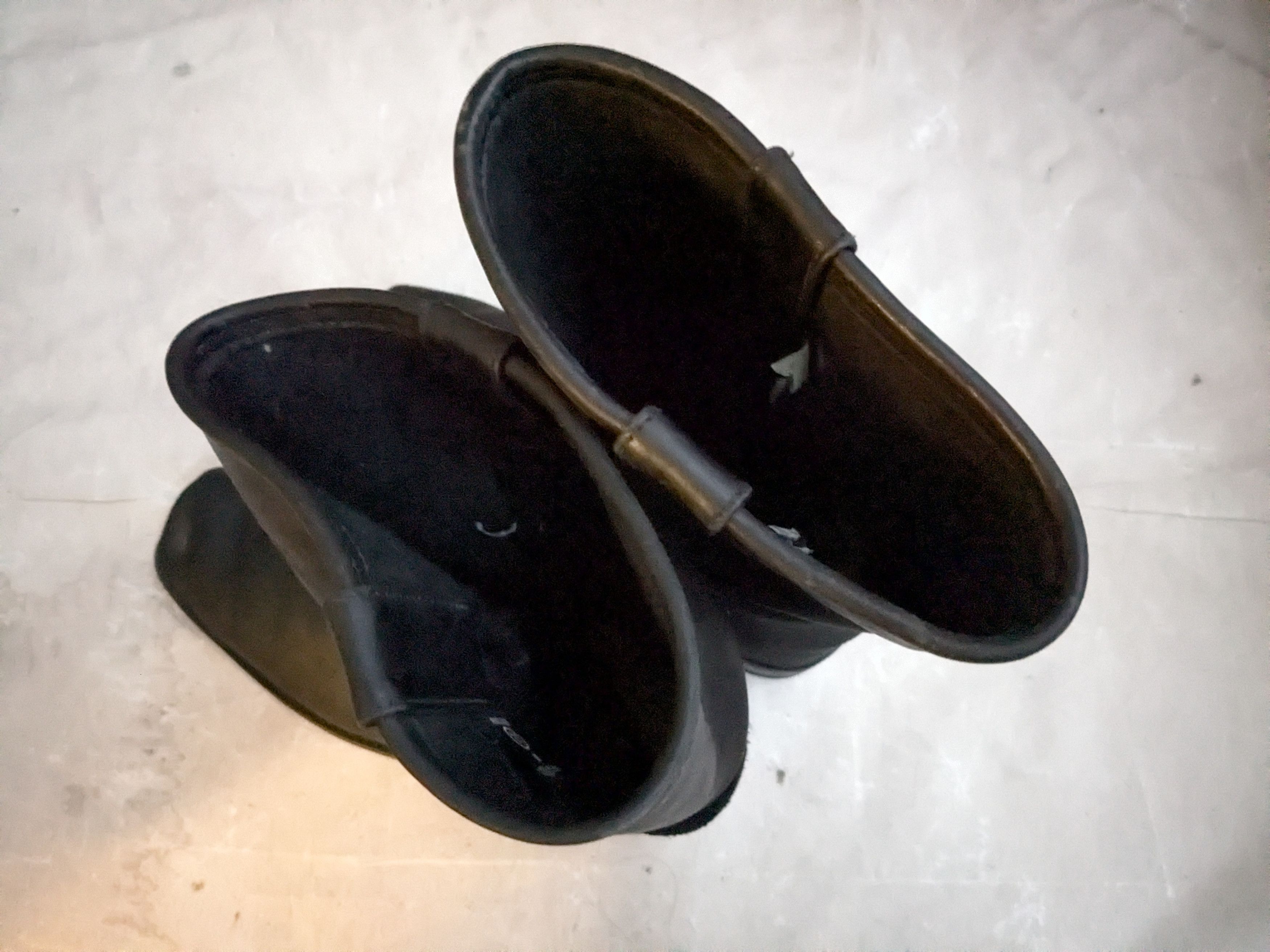 Genuine Leather Harness Boots Black Leather 11 Leather Buckle Size US 11 / EU 44 - 12 Thumbnail