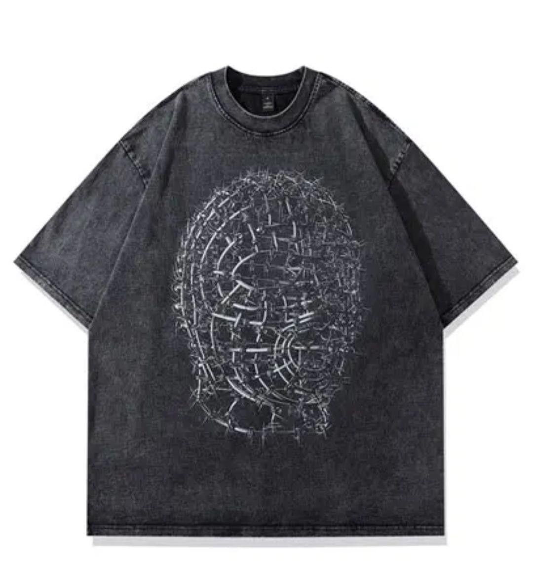 image of Helmet Graphic Short Sleeve Tee, Men's (Size Medium)