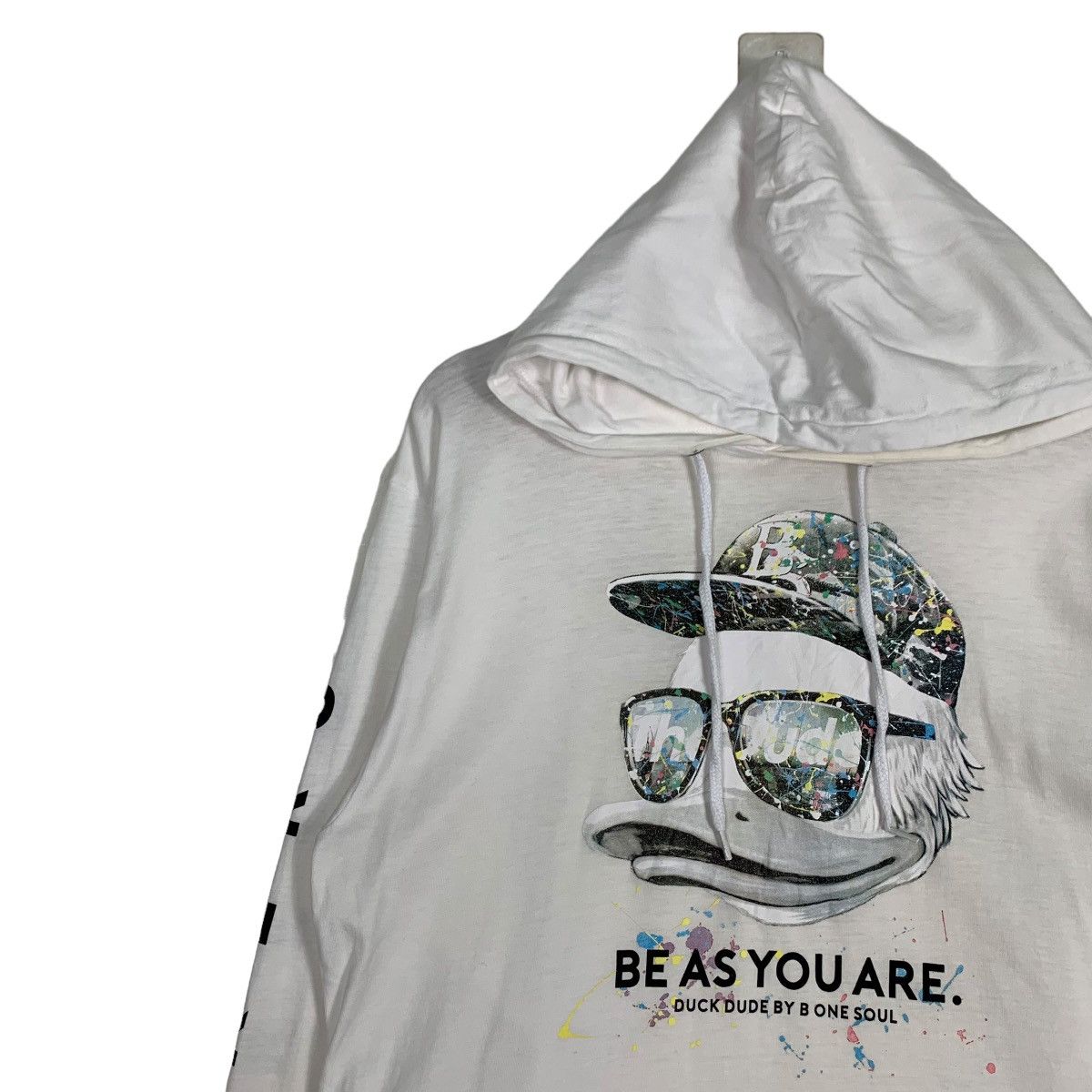 Japanese Brand B ONE SOUL Duck Dude Big Logo Pullover Hoodies #0595-C28 Size US M / EU 48-50 / 2 - 4 Thumbnail