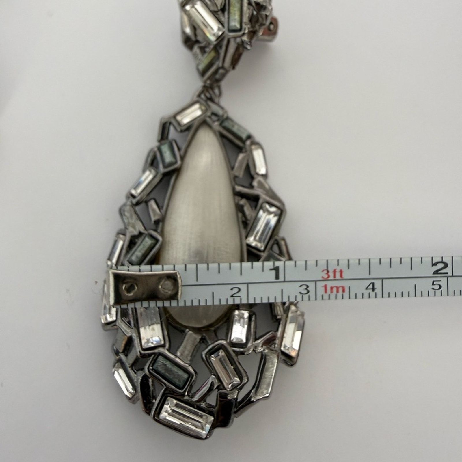 Alexis Bittar Alexis Bittar Lucite and Crystal non pierced ear clips Size ONE SIZE - 7 Thumbnail