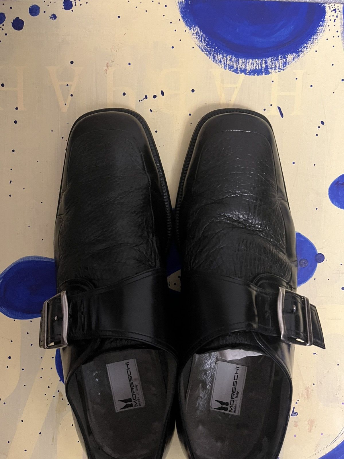 Moreschi Moreschi soft leather buckler formal dress square toe shoes Size US 9 / EU 42 - 11 Thumbnail