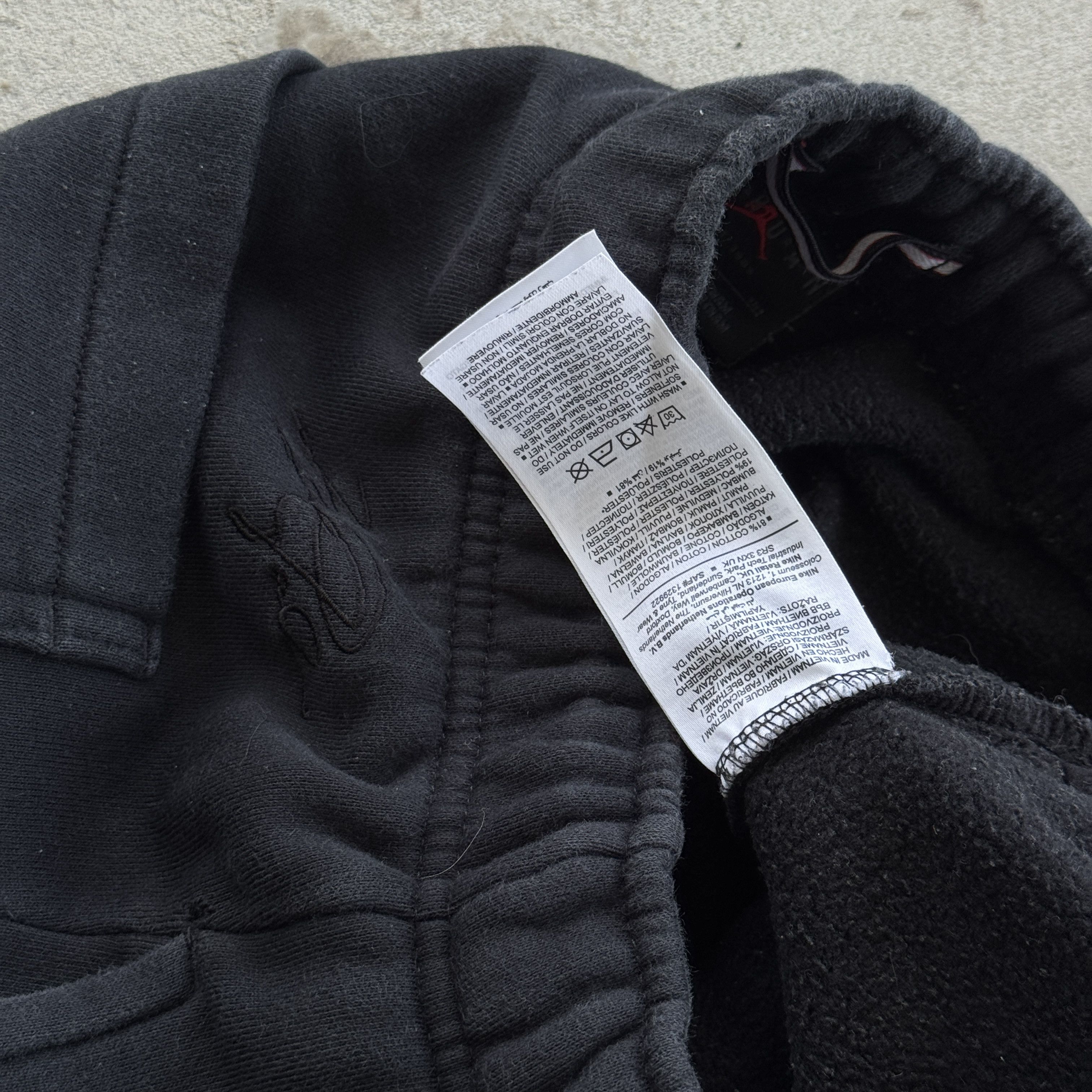 Jordan Brand Jordan Flight Black Fleece Sweatpants Jumpman Logo Small Size US 30 / EU 46 - 6 Thumbnail
