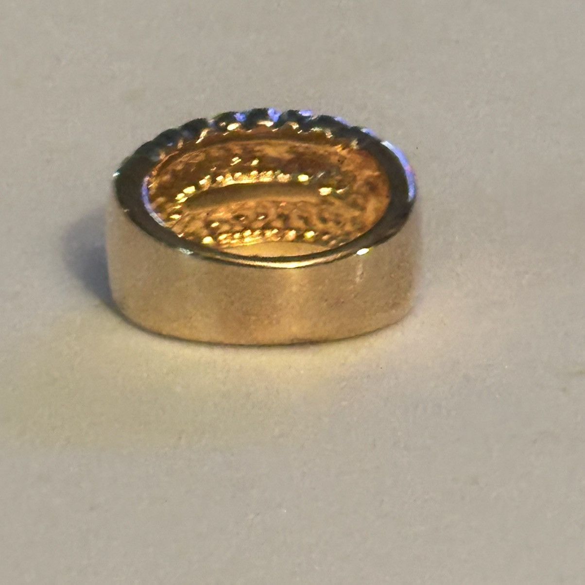 Other 18K HGE simulated Onxy and cubic zirconias ring Size ONE SIZE - 7 Thumbnail