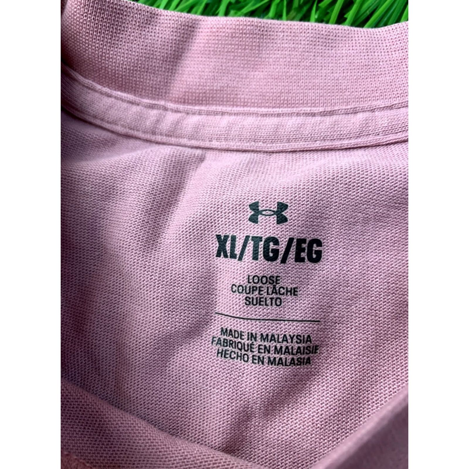 Under Armour Under Armour Shirt Women XL Pink T-Shirt Casual Short Sleeve Crew Neck Solid 2023 Regular Size XL Size XL / US 12-14 / IT 48-50 - 6 Thumbnail