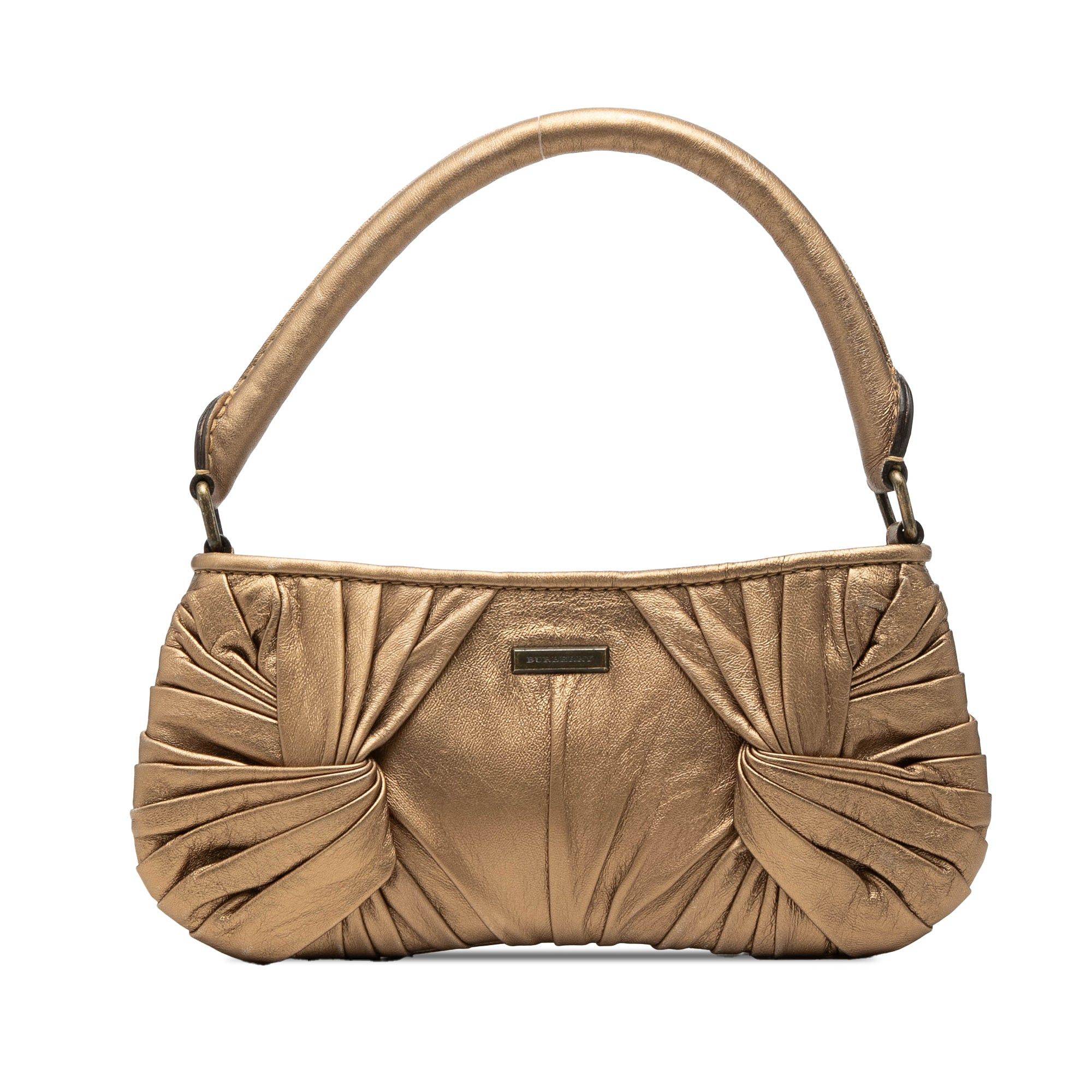 Burberry Metallic Leather Sling Knot Shoulder Bag Size ONE SIZE - 1 Thumbnail