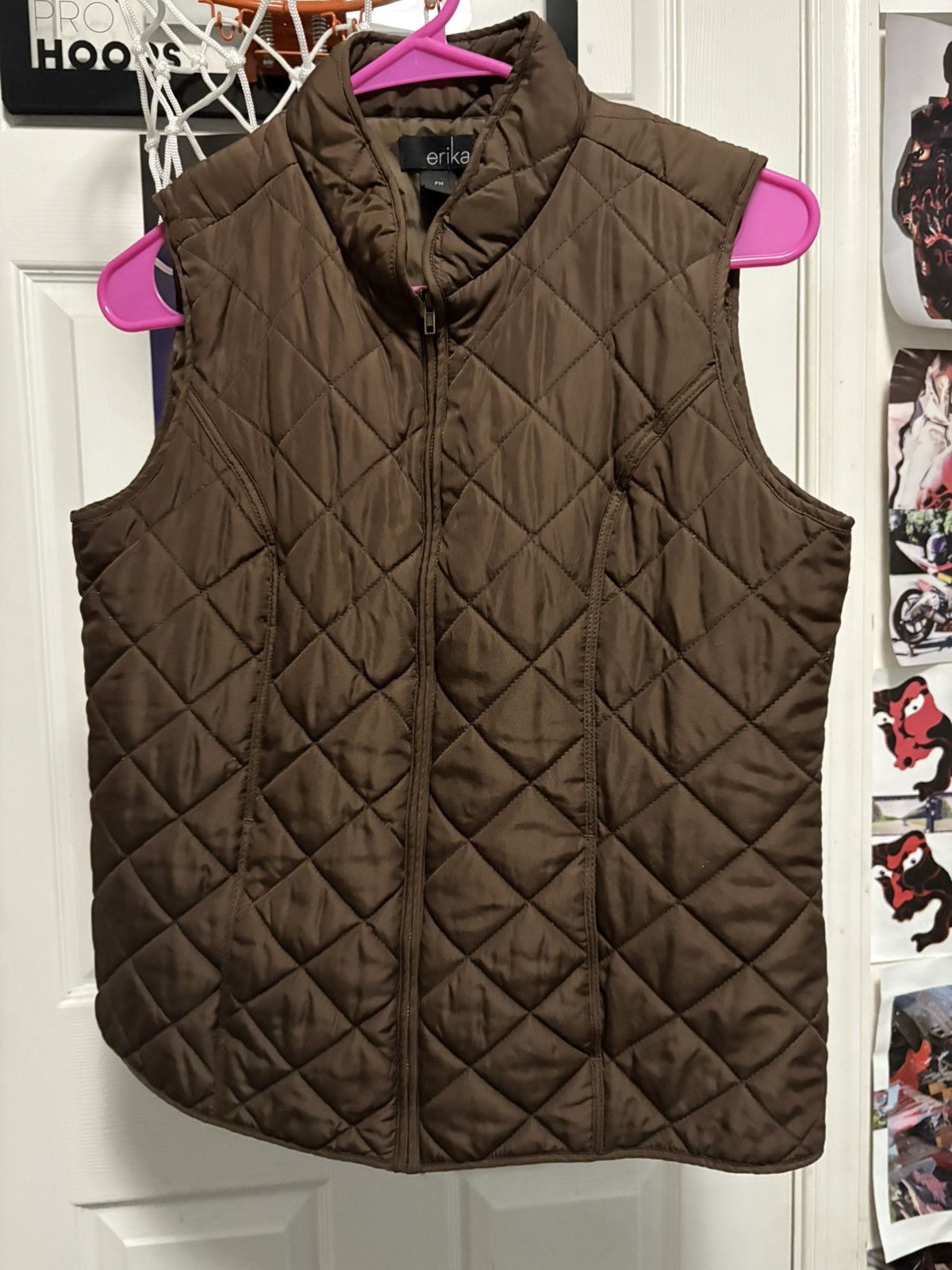 Other Brown quilted zip up vest #winter Size US S / EU 44-46 / 1 - 1 Thumbnail