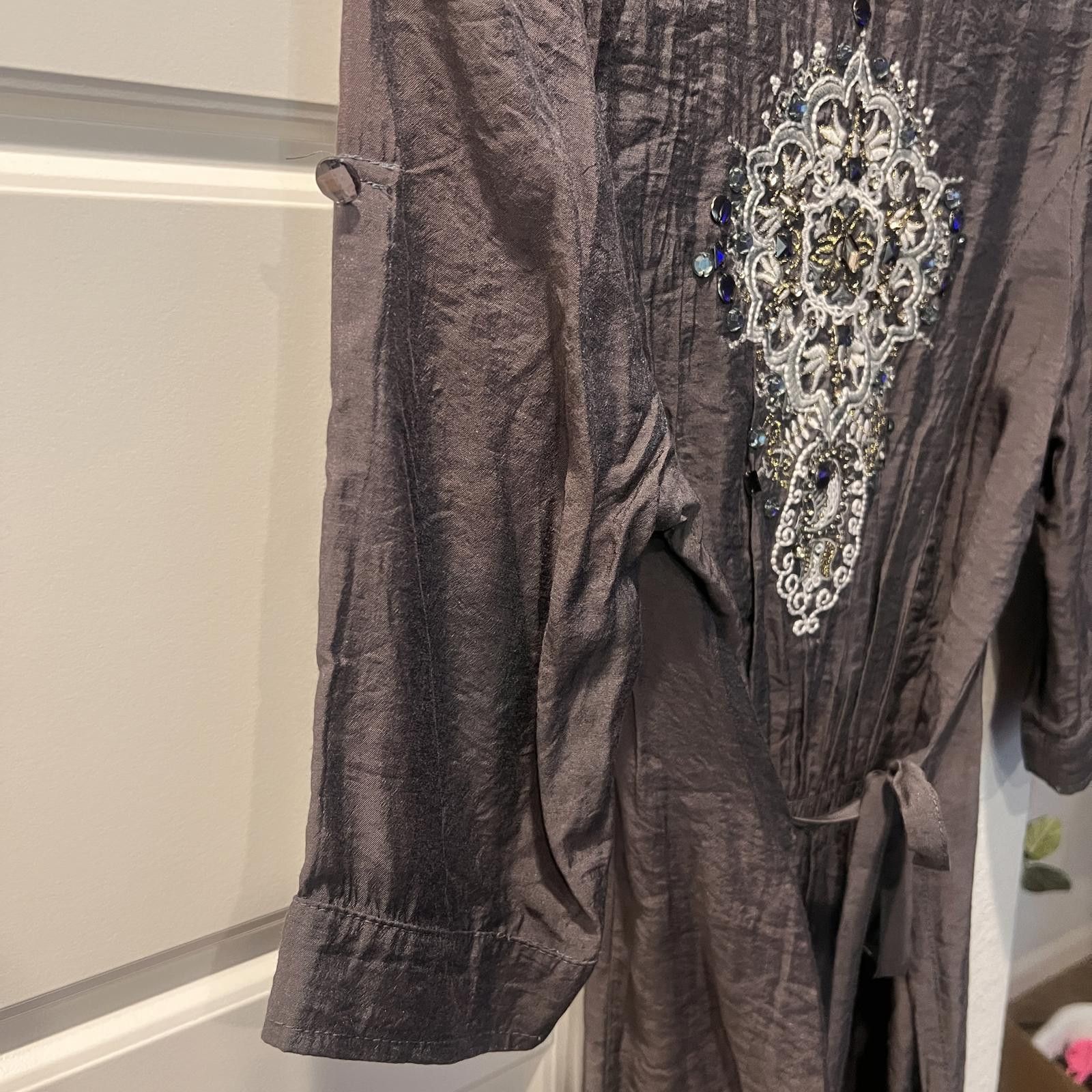 Unknown London Women's Casual Dress with Embroidered Back Detail Size S / US 4 / IT 40 - 3 Thumbnail