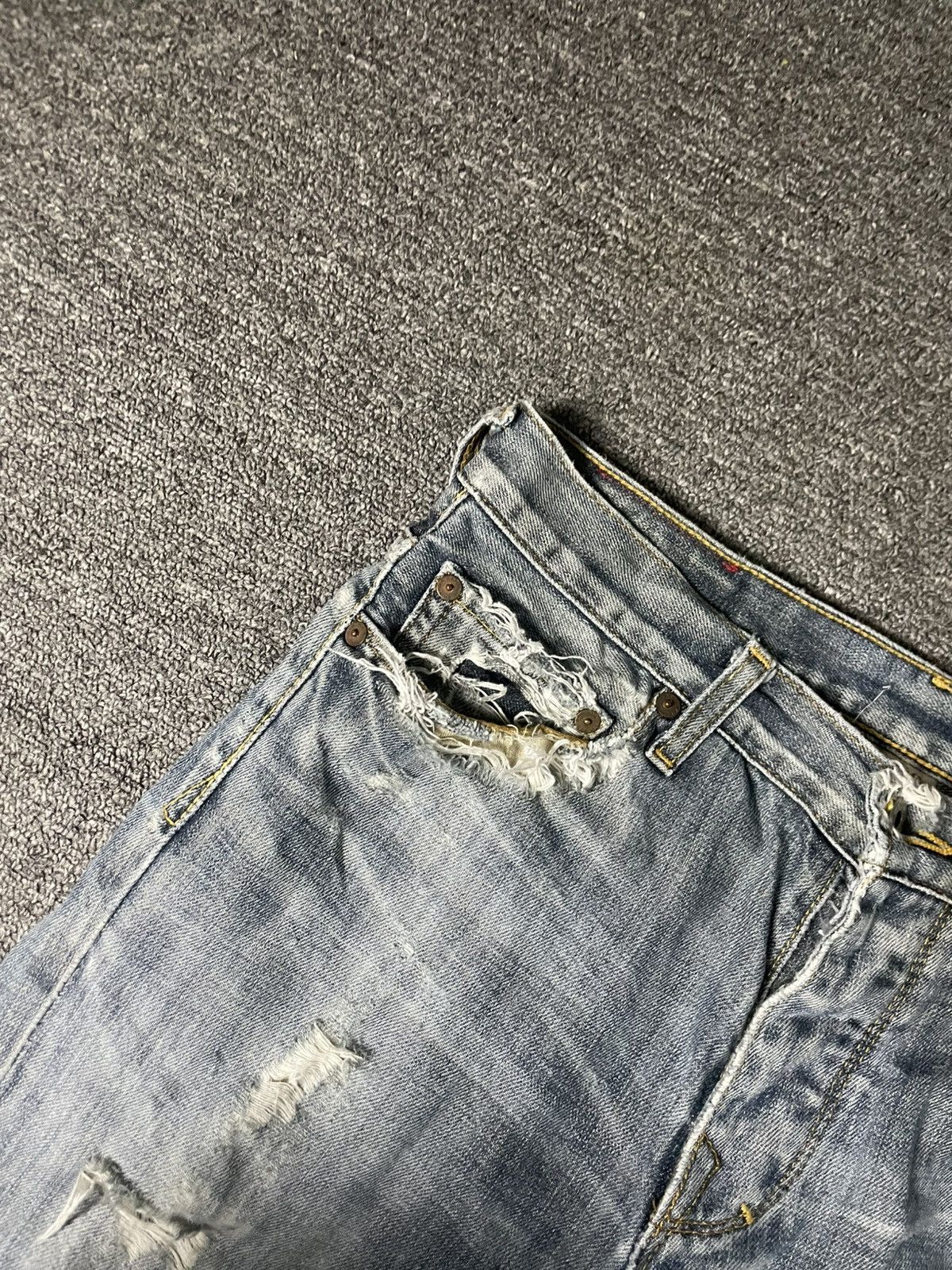 Banana Republic × Vintage BANANA REPUBLIC Ripped Straight Cut Jeans (83) Size US 29 - 6 Thumbnail