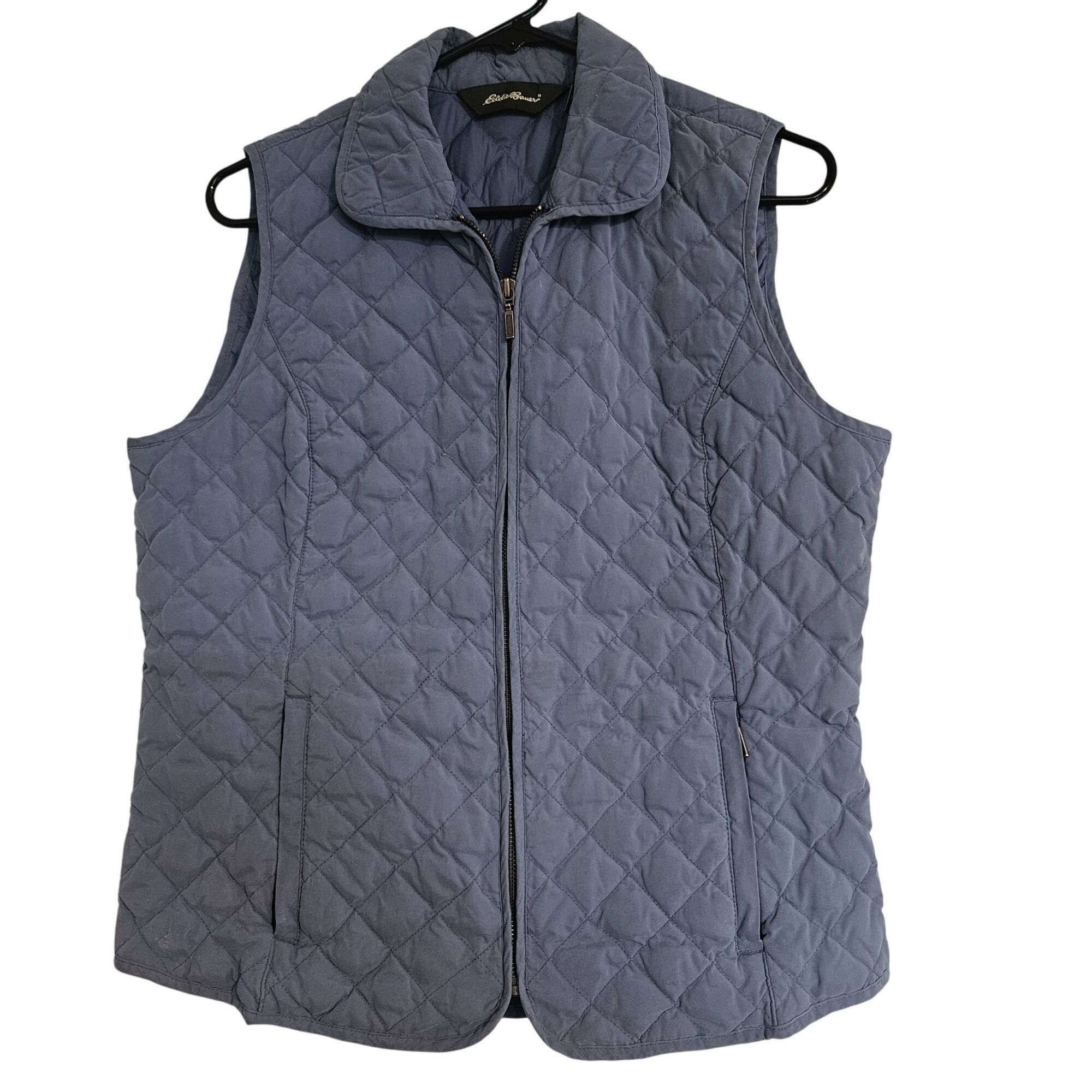 Eddie Bauer VTG Eddie Bauer Women Premium Goose Down Quilted Vest Blue M Size M / US 6-8 / IT 42-44 - 8 Thumbnail