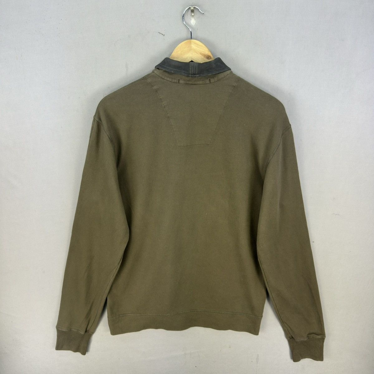 C.P. Company Vintage C.P Company Leather Collar L/S Shirt Size US M / EU 48-50 / 2 - 2 Thumbnail