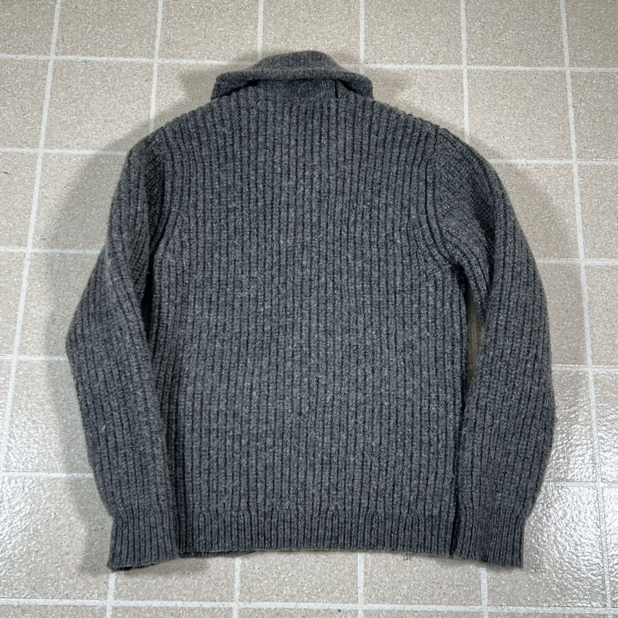 L.L. Bean LL Bean Cardigan Sweater Small Gray Lambswool Shawl Collar Size US S / EU 44-46 / 1 - 3 Thumbnail