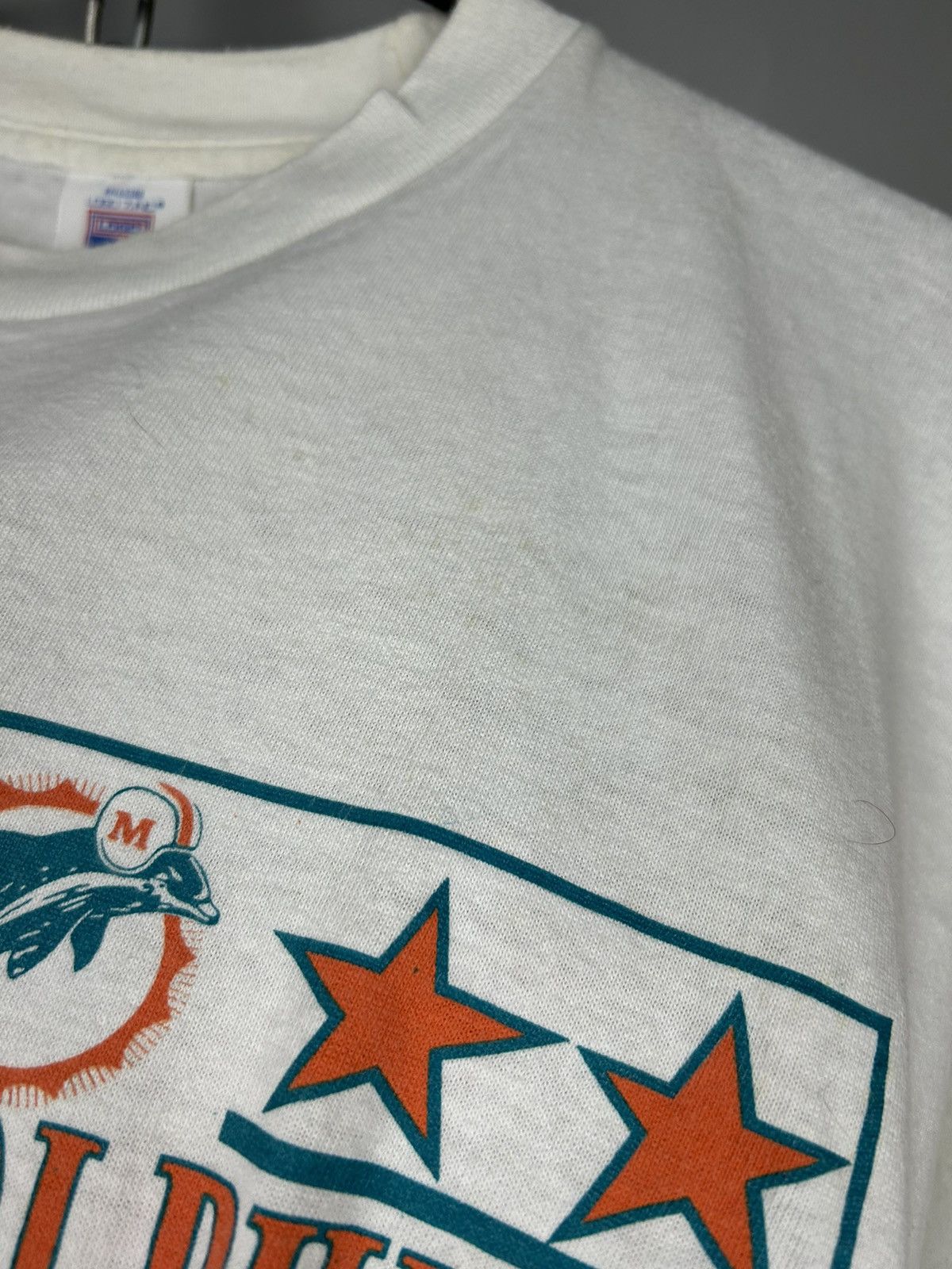 NFL Vintage 90s Miami Dolphins Nfl Team T shirt Size US XL / EU 56 / 4 - 15 Thumbnail
