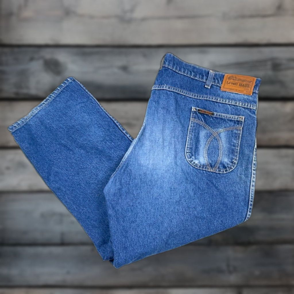 Vintage VINTAGE Long Haul High Rise Denim Jeans 42 Blue 80s Grunge Mens Size US 42 / EU 58 - 1 Thumbnail