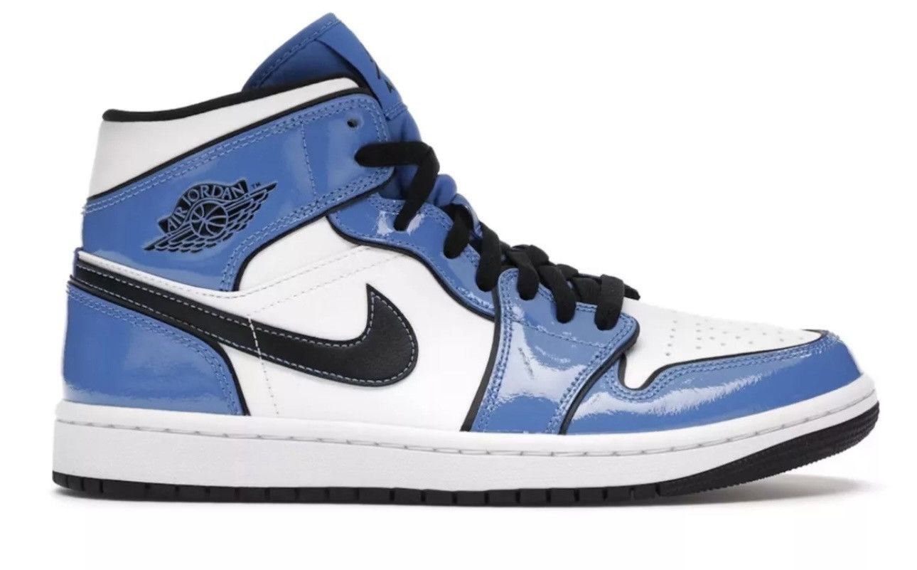 Jordan Brand × Nike Jordan 1 SE Mid Signal Blue Size 7Y Size US 7 / EU 40 - 1 Thumbnail
