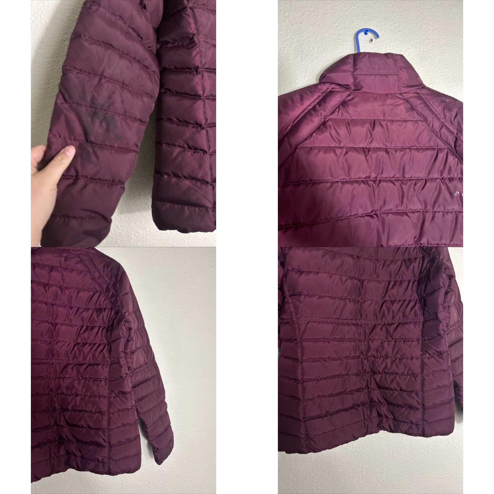 Spyder Spyder Jacket Women Puffer Down Burgundy Full Zip Pockets L Regular Red 162005 Size L / US 10 / IT 46 - 11 Thumbnail