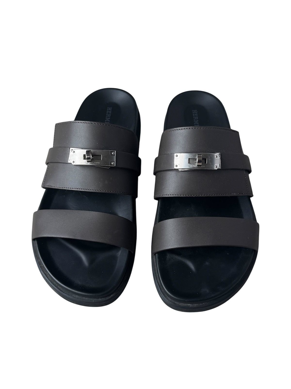 Hermes Hermes Birkin Strap Leather Rare Mens Runway Sandals Size 11 Size US 11 / EU 44 - 2 Thumbnail