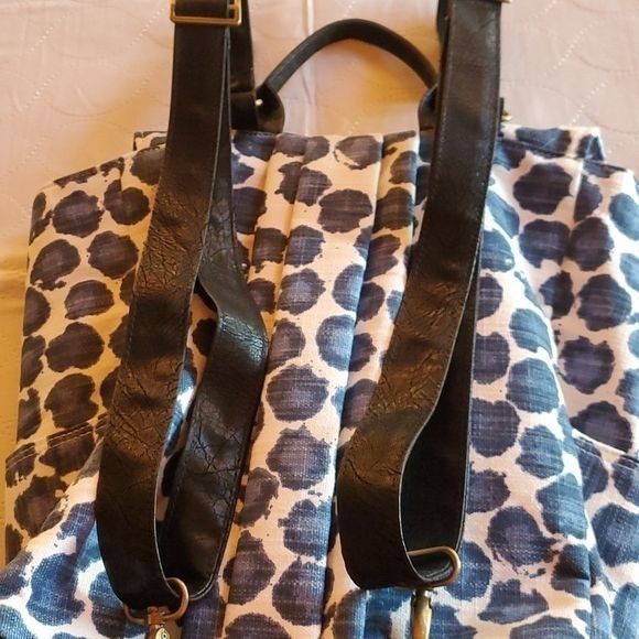 Vintage Rebekah Scott Designs Blue Leopard Petal Inside Lining Fabri Size ONE SIZE - 5 Thumbnail