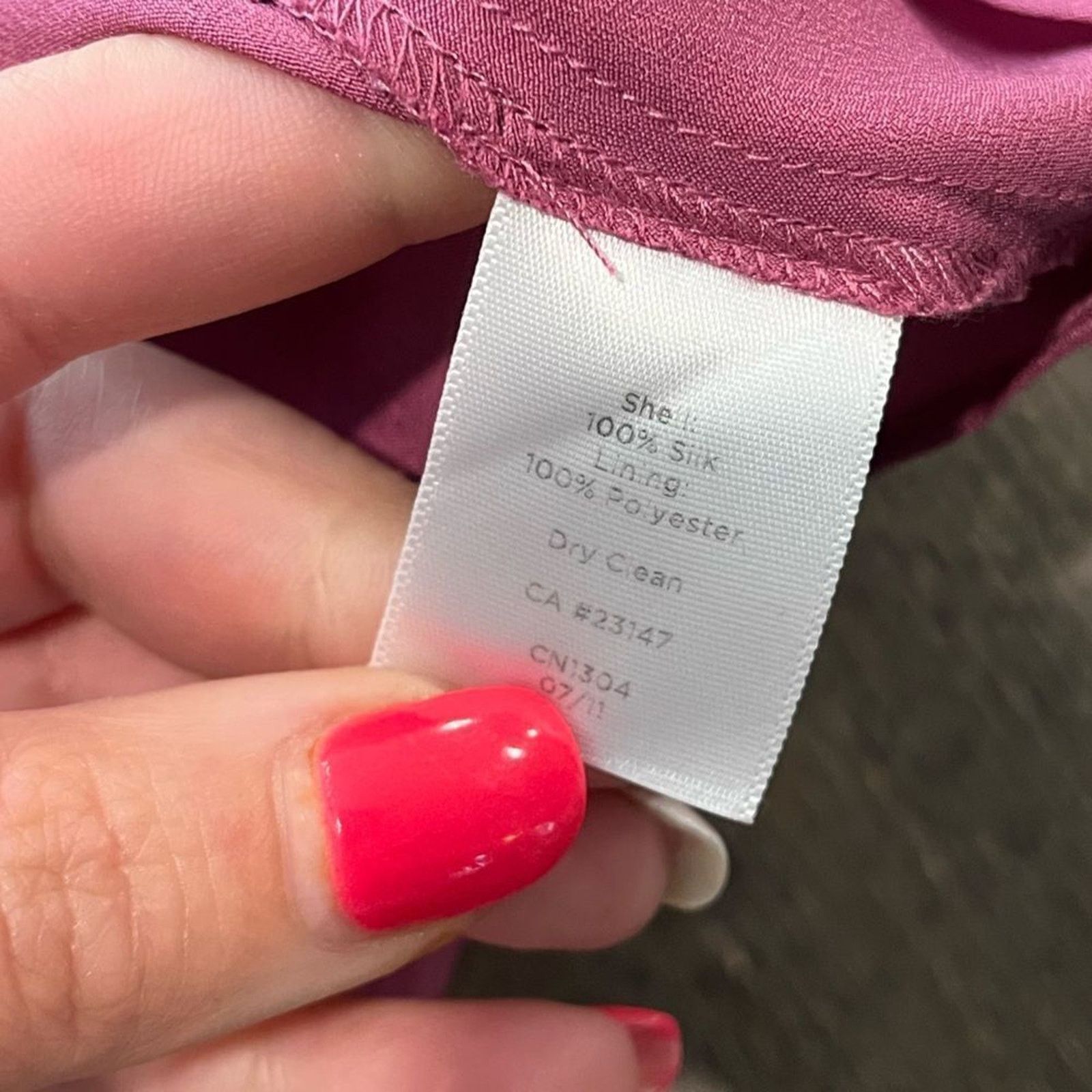 Vintage Talbots 100% Silk Bubblegum Pink Cami Tank Top Size 14 Size XL / US 12-14 / IT 48-50 - 3 Thumbnail