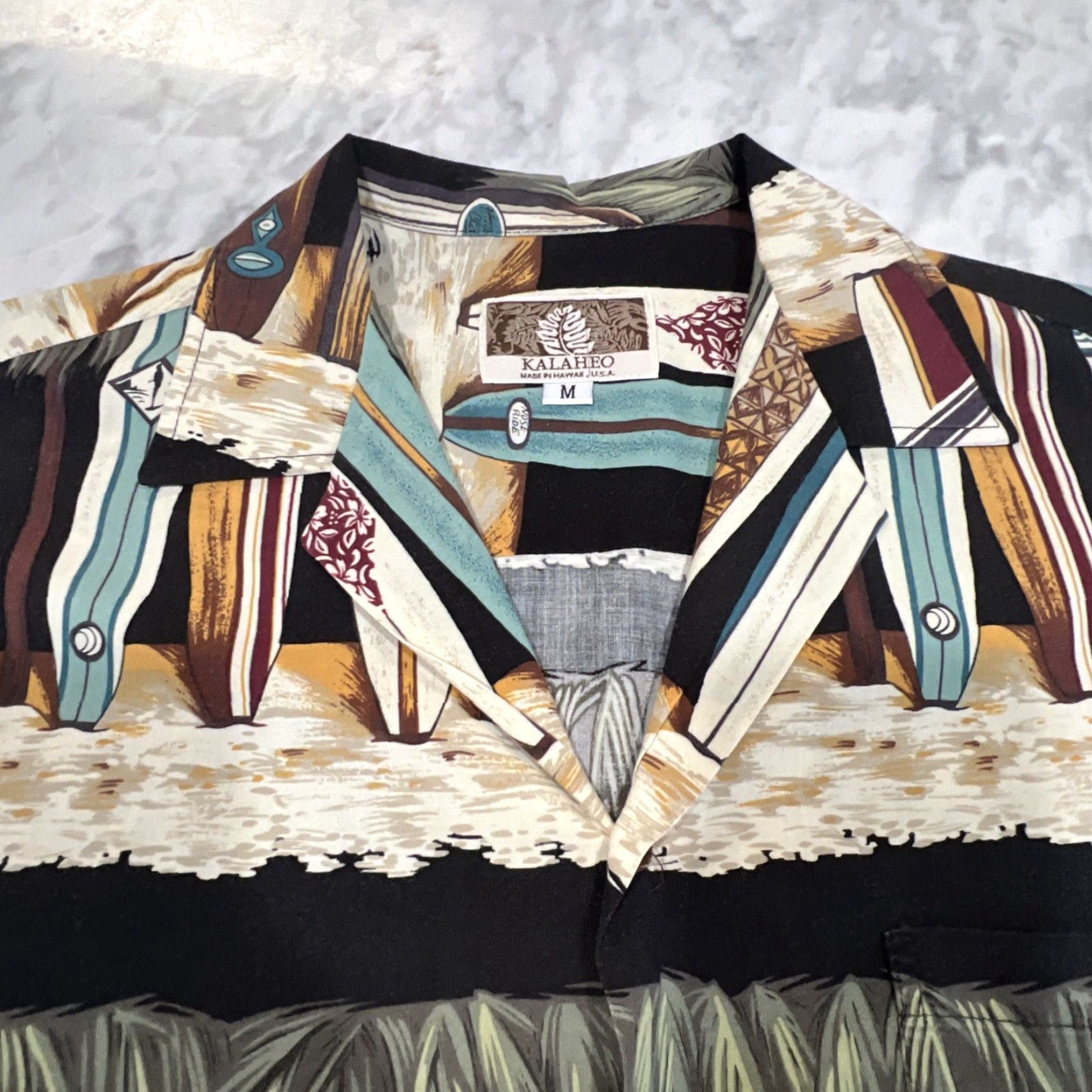 Vintage Kalaheo Hawaiian Shirt Men’s M Surf Boards All Over Button Up Size US M / EU 48-50 / 2 - 4 Thumbnail