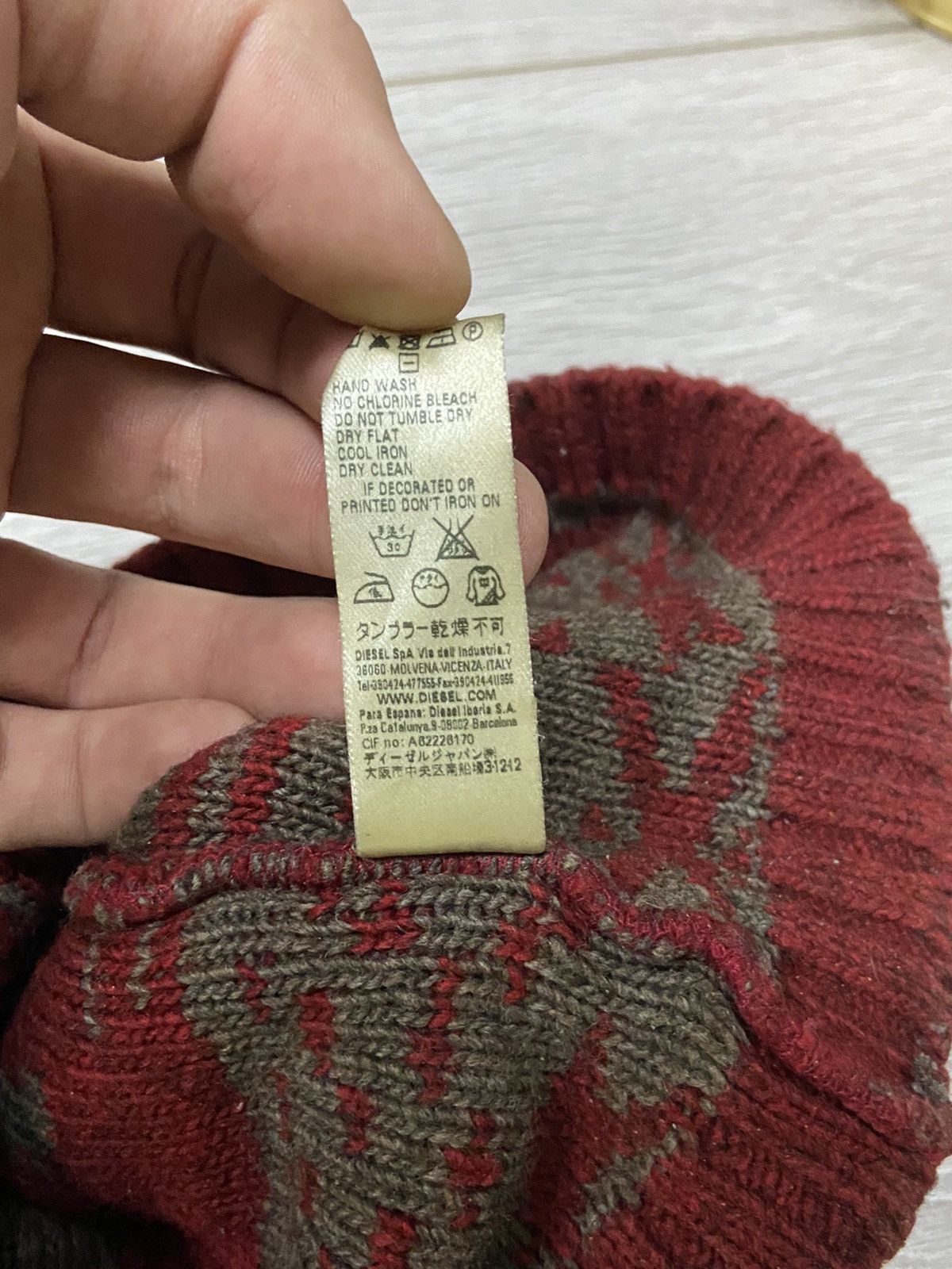 Diesel Diesel skull 💀 vintage wool over print designer Y2K hat Size ONE SIZE - 7 Thumbnail