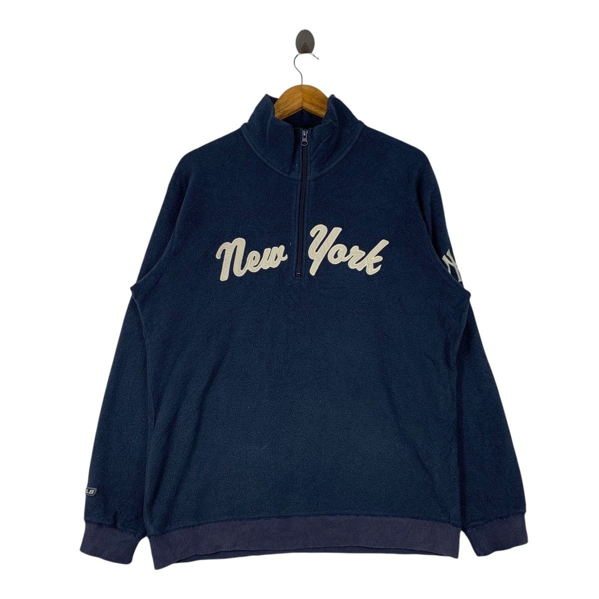 New York Yankees New York YANKEES MLB Baseball Team Half Zipper Sweatshirt Size US L / EU 52-54 / 3 - 1 Thumbnail