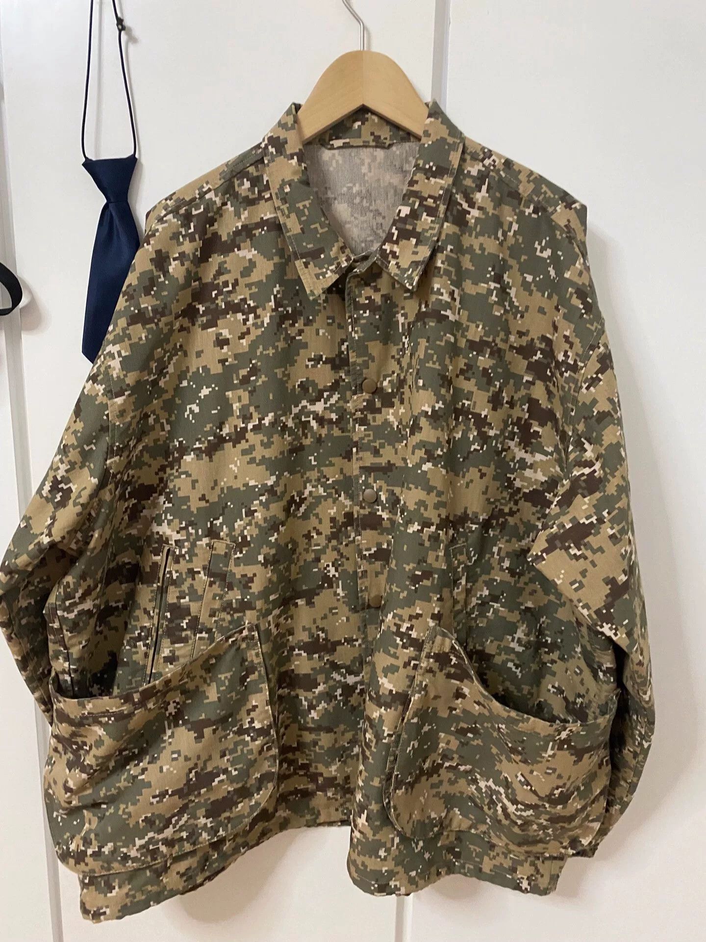 Beams Plus camo military style oversized jacket Size US L / EU 52-54 / 3 - 1 Thumbnail