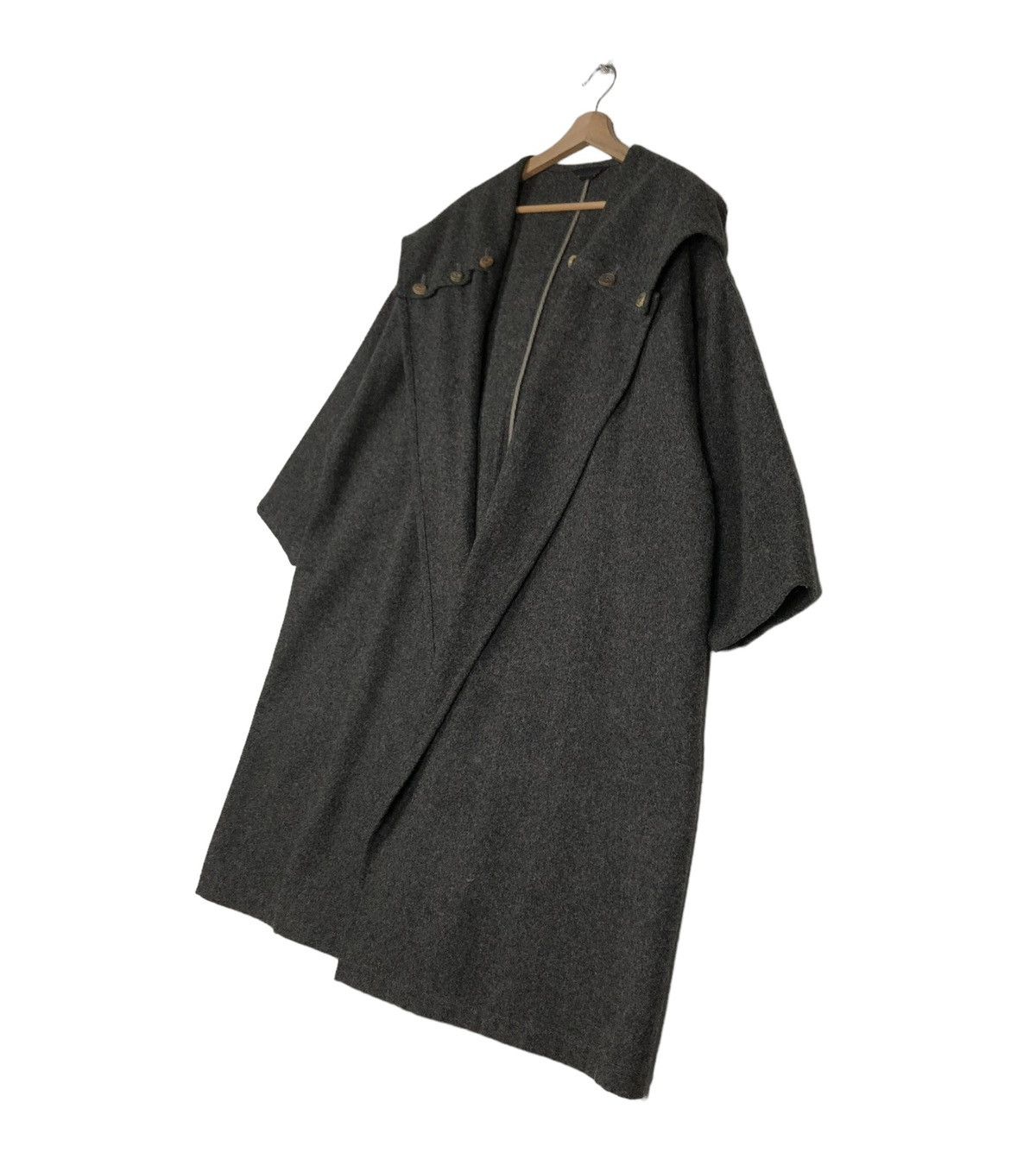 Comme des Garcons 🔥VINTAGE 80’s COMME DES GARCONS WOOL DOUBLE BREAST HOODIE Size US L / EU 52-54 / 3 - 2 Thumbnail