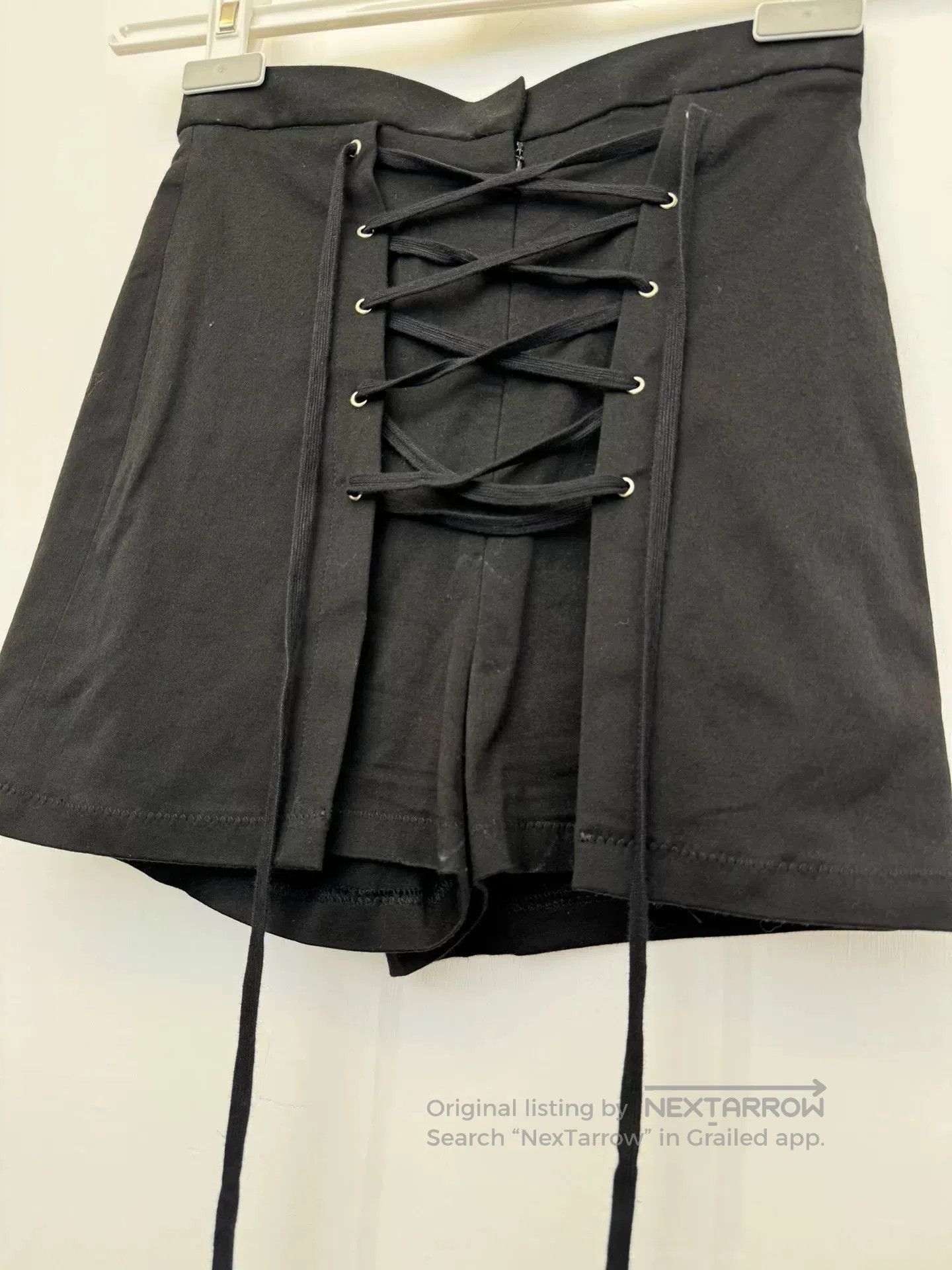 Jean Paul Gaultier Jean-Paul Gaultier Black Tie Shorts. Size 39" - 2 Thumbnail