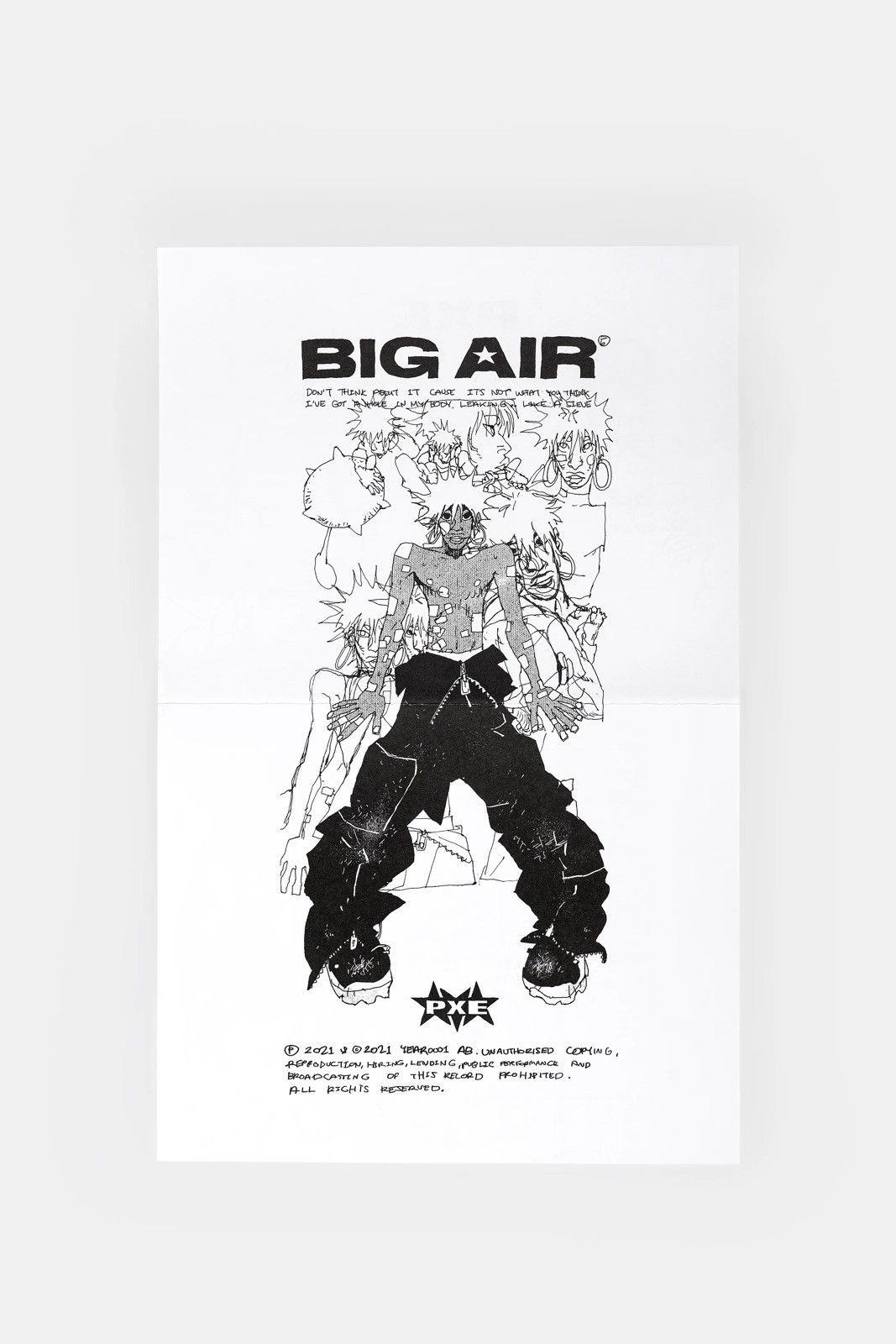 Drain Gang × Sad Boys Ecco2k for Drain Gang PXE CD (1st Burn) + Poster Size ONE SIZE - 10 Thumbnail