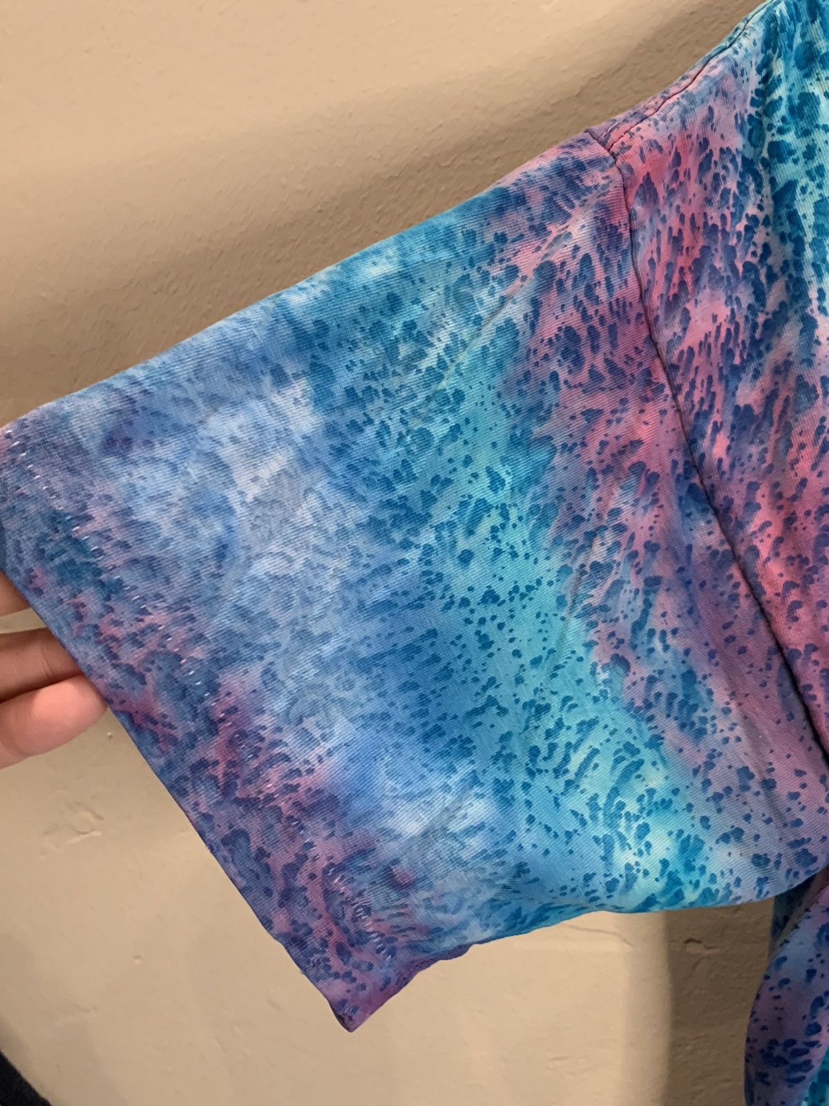 Vintage *RARE* Vintage Fractal Tie-Dye Single Stitch Art T-Shirt Size US L / EU 52-54 / 3 - 3 Thumbnail