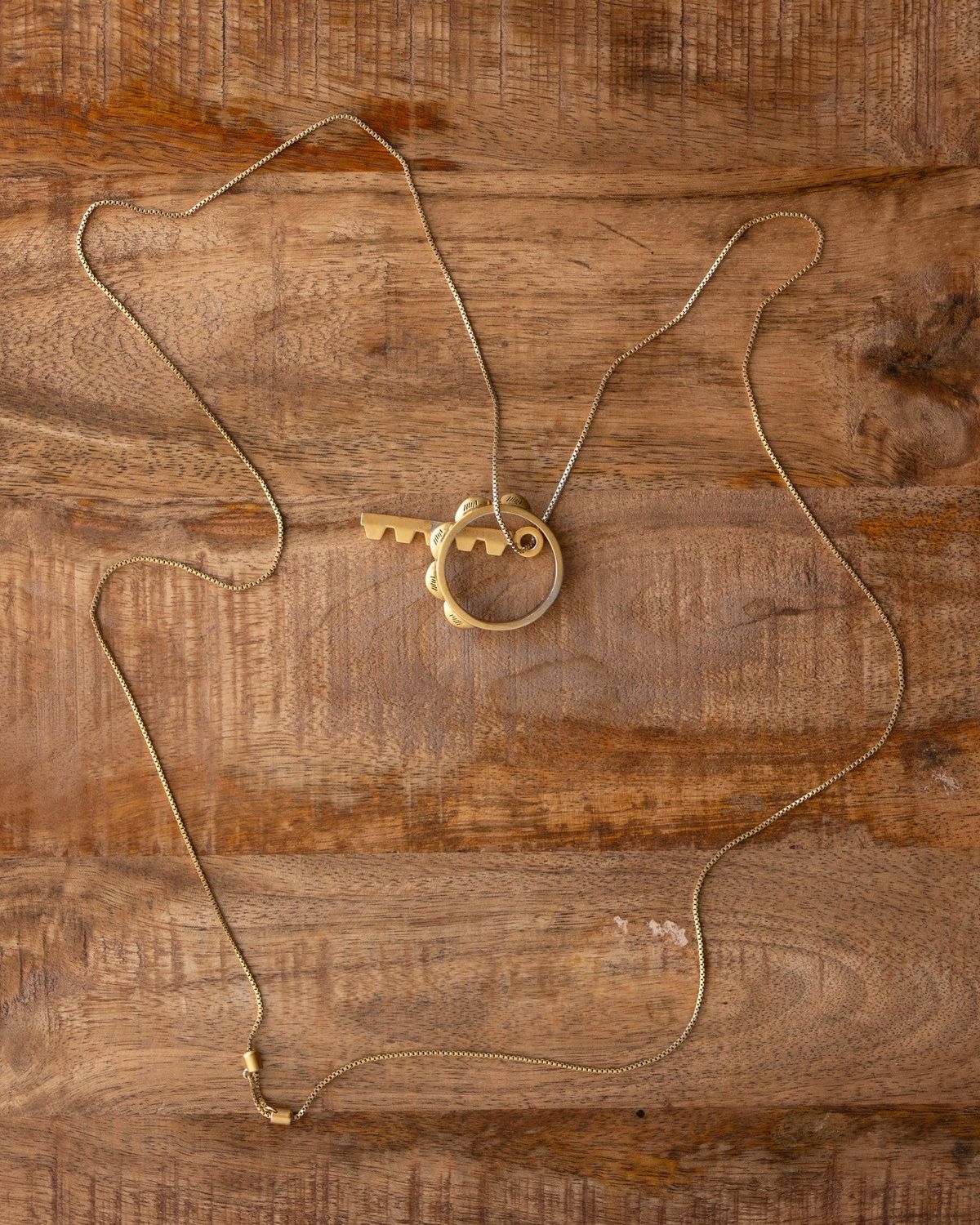 Jewelry Circle Bar Necklace Simplistic Gold Plated Adjustable Size ONE SIZE - 6 Thumbnail