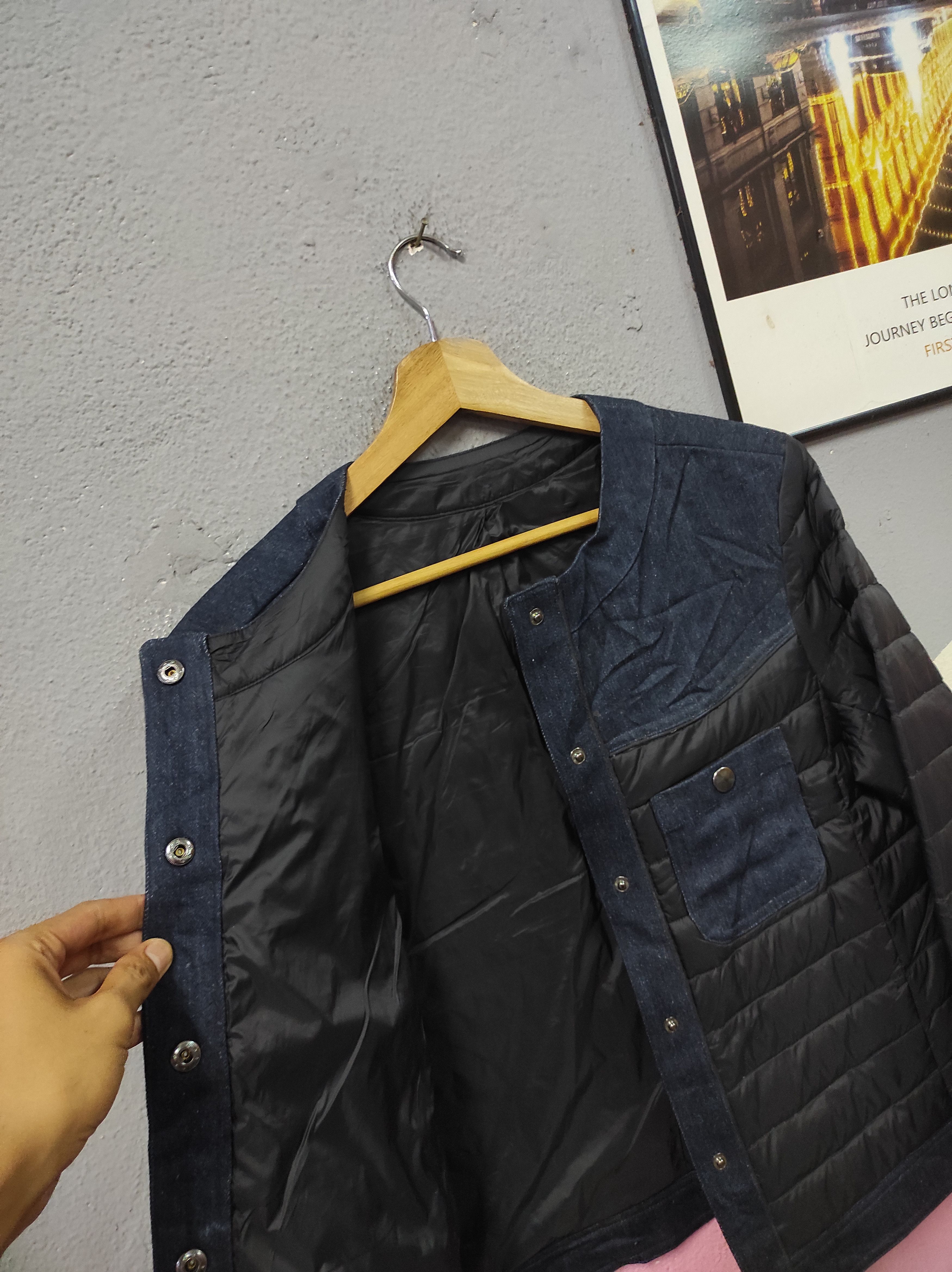 Japanese Brand KOIBITO MISAKI JAPAN DENIM PUFFER JACKET Size L / US 10 / IT 46 - 3 Thumbnail