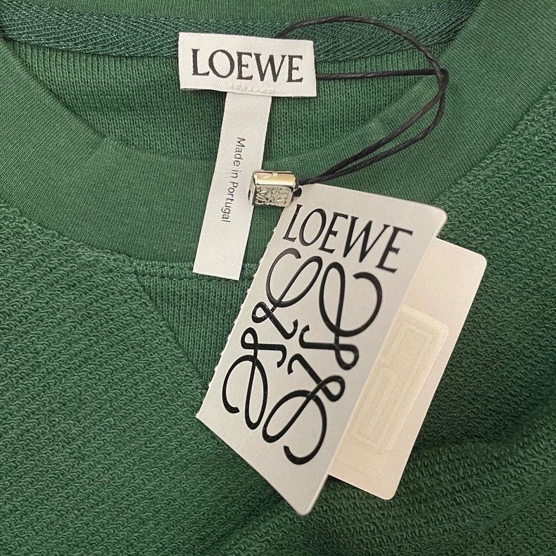 Loewe loewe Logo sweatshiGreen Tassel Fringe Logo Round Neck Swea Size US XS / EU 42 / 0 - 5 Thumbnail