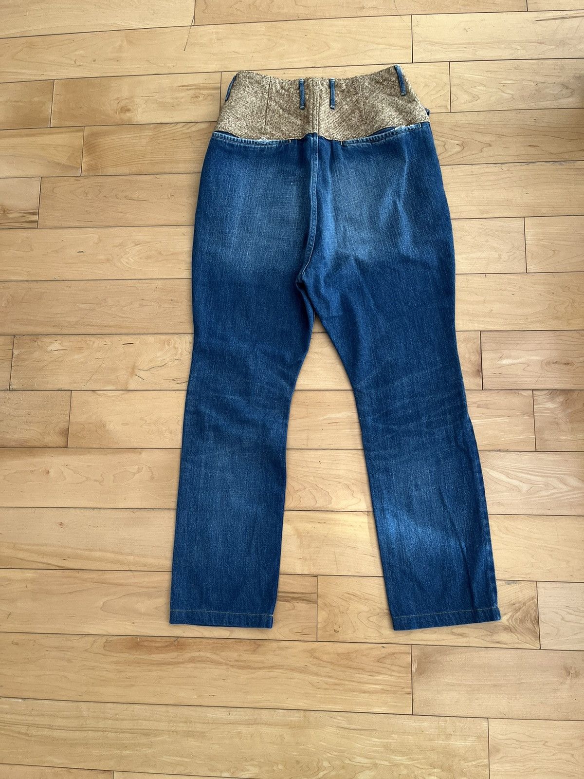 Kapital Kapital Patchwork & Linen Yoke Jeans Size US 28 / EU 44 - 2 Thumbnail