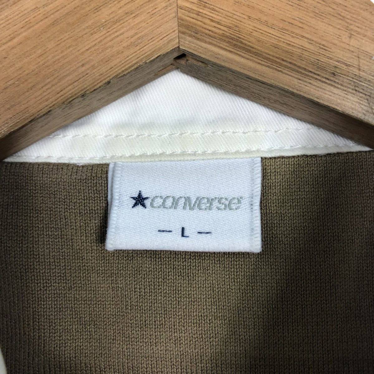 Japanese Brand 🔥VINTAGE LONG SLEEVE POLO COLLAR CONVERSE STRIPED DESIGN Size US L / EU 52-54 / 3 - 16 Thumbnail