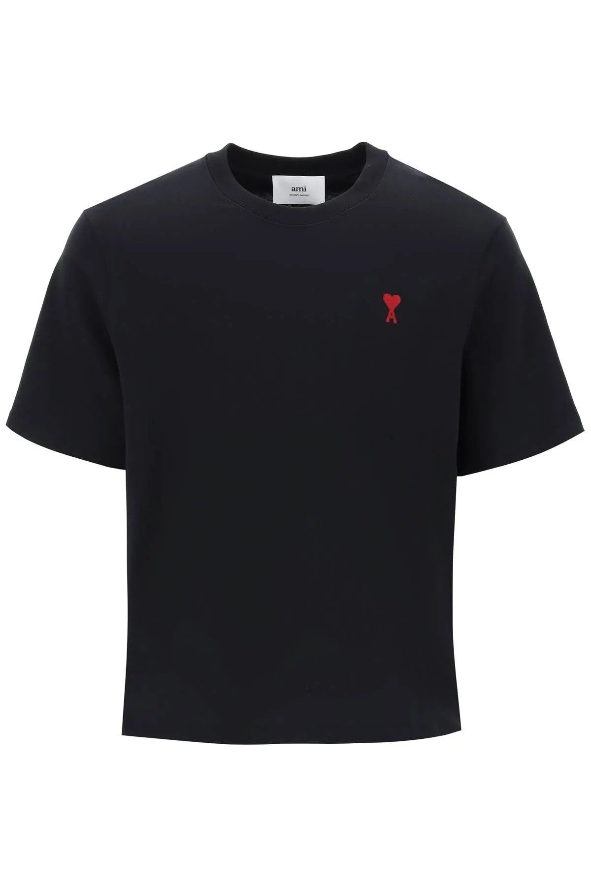 AMI PARIS::Tシャツ:XS[RESALE] AMI AMI PARIS Navy Blue Color Red Heart T-shirt XS Unisex