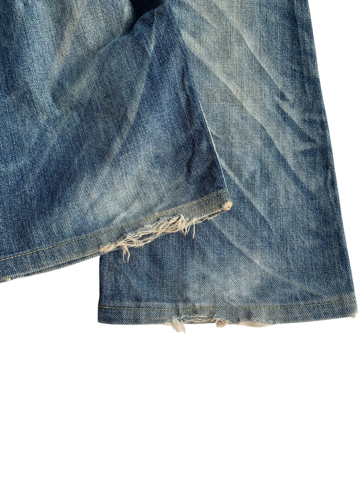 Kapital JAPANESE LOLITA PUNK STYLE FADED & RUSTY DISTRESSED DENIM☠️ Size US 33 - 18 Thumbnail