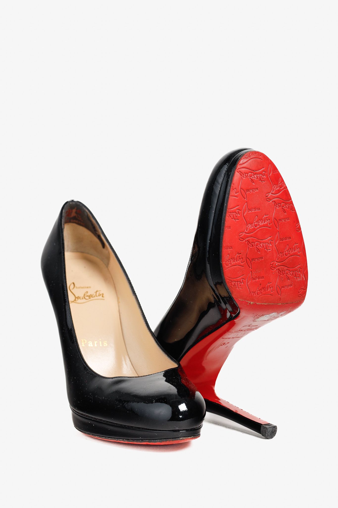 Christian Louboutin Christian Louboutin New Simple 110 Patent Leather Pumps Size US 6.5 / IT 36.5 - 4 Thumbnail