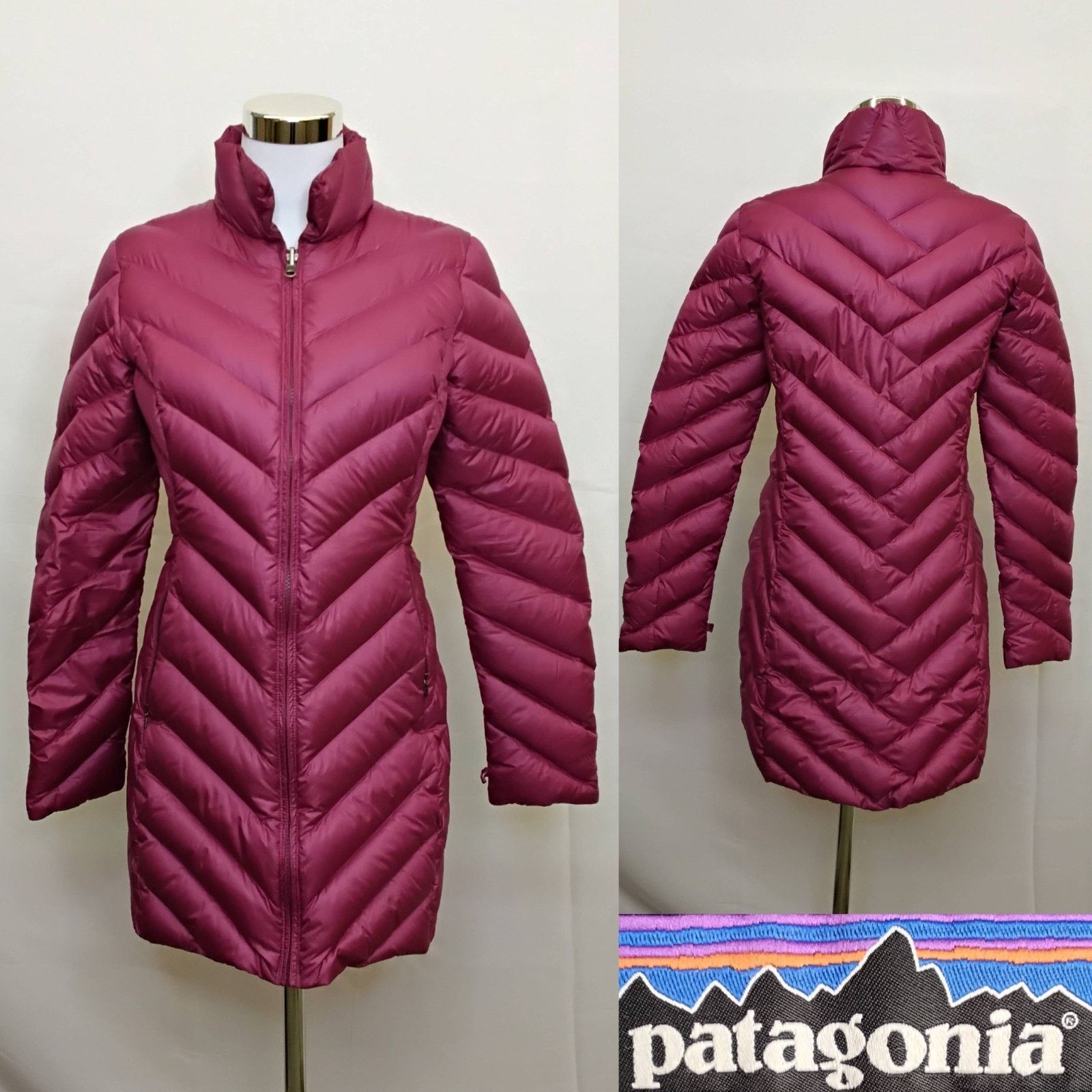 Patagonia Patagonia Down Puffer Jacket Women's S Pink Full Zip Size S / US 4 / IT 40 - 1 Thumbnail