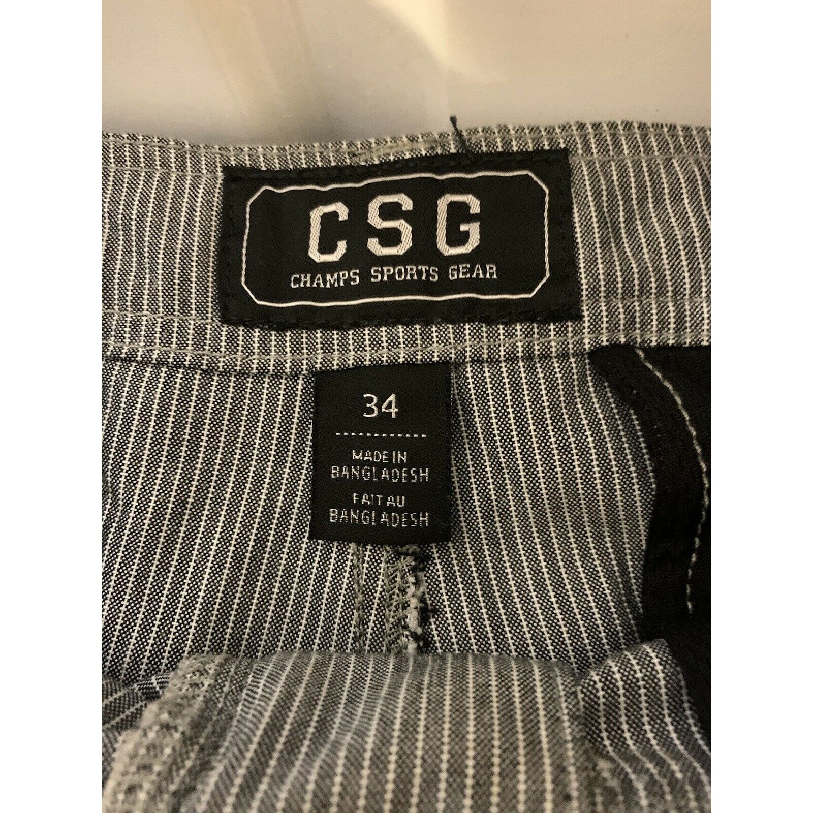 Champs Sport Champs Sports Gear Men's Sz 34 Gray Striped Shorts Size US 34 / EU 50 - 2 Thumbnail