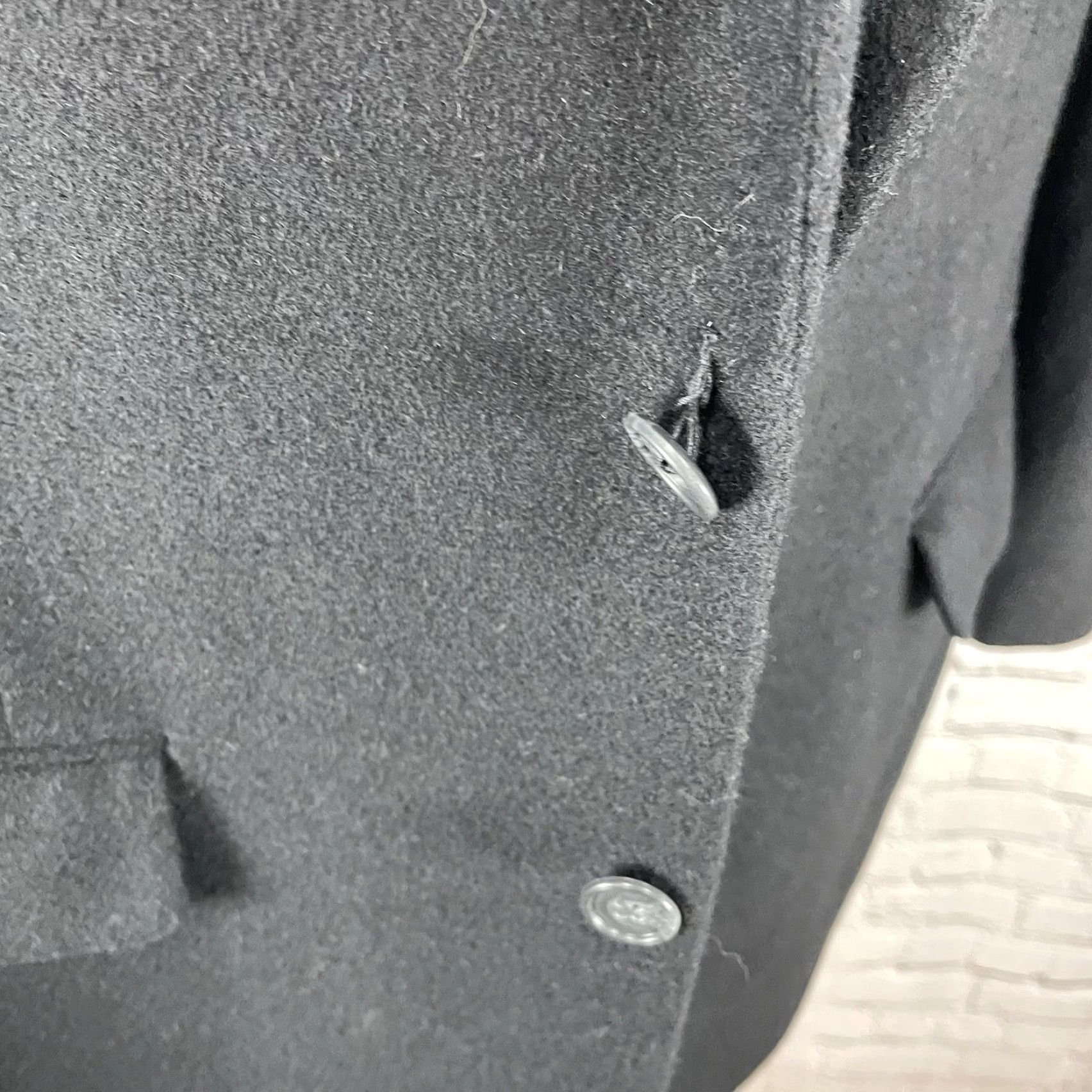 Roundtree & Yorke Roundtree & Yorke Blazer Jacket Black Camelhair 2 Button Notch Vented Size 38R Size 38R - 5 Thumbnail