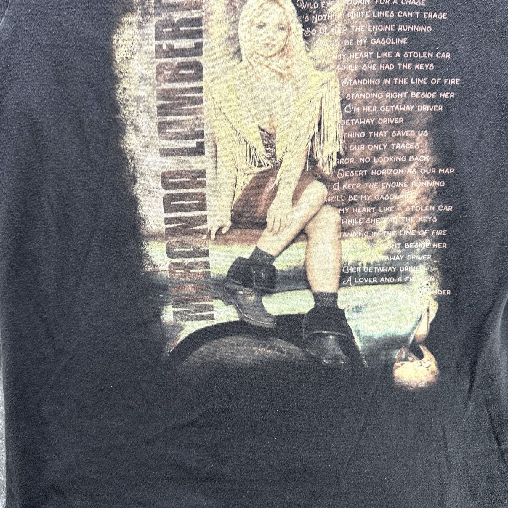 Tultex VINTAGE Miranda Lambert Shirt Womens Medium Black Country Music Tour Tee 2000s Size M / US 6-8 / IT 42-44 - 5 Thumbnail