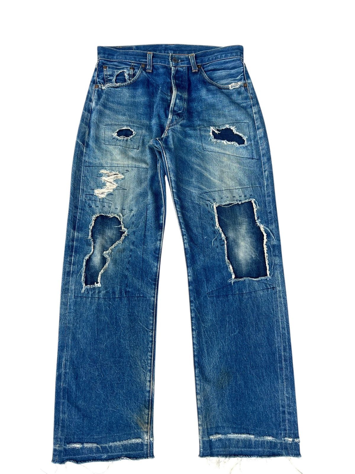 Levi's × Vintage 90s LEVIS 501 JEANS DEIM BIG 'E' #555 USA